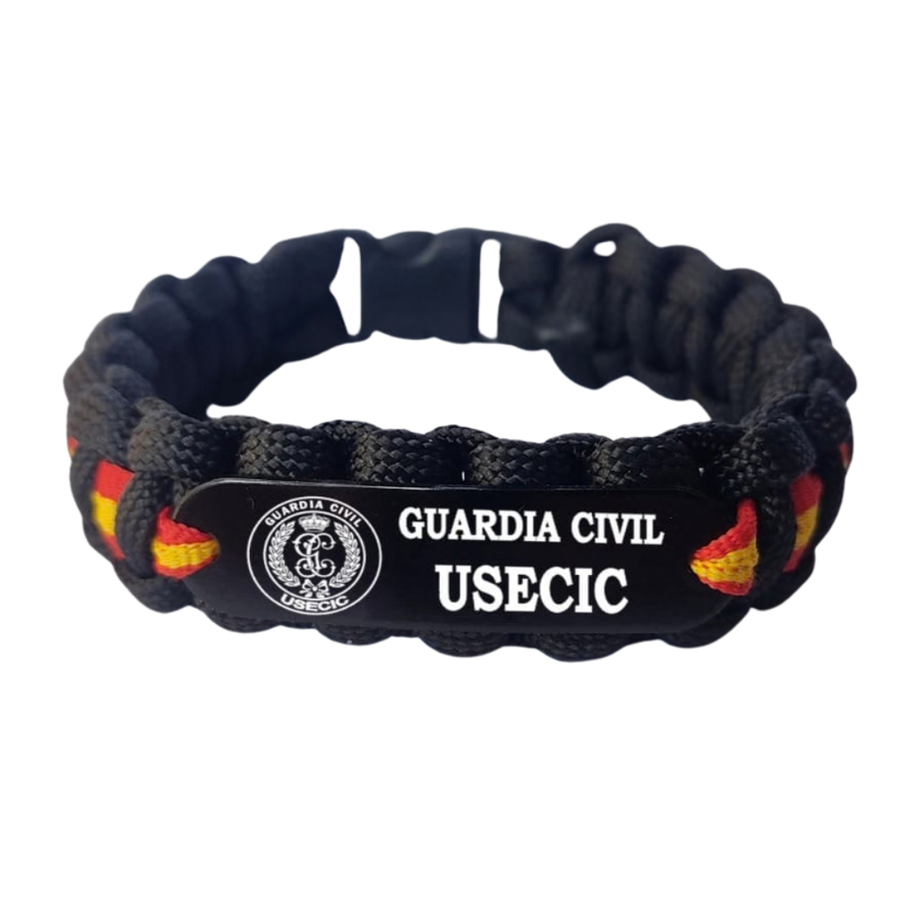 Pulsera paracord Guardia Civil USECIC Bandera España