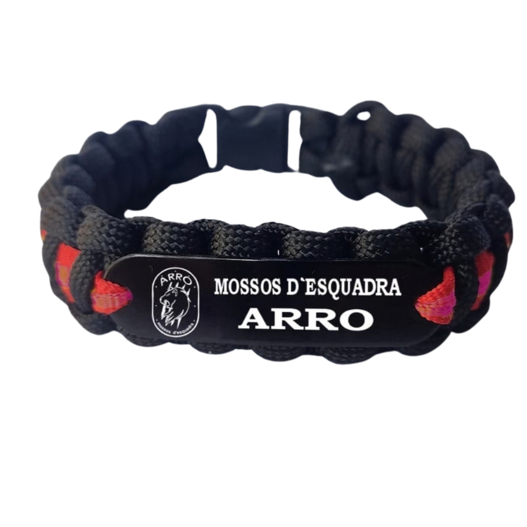 Pulsera paracord Mossos d'Esquadra ARRO