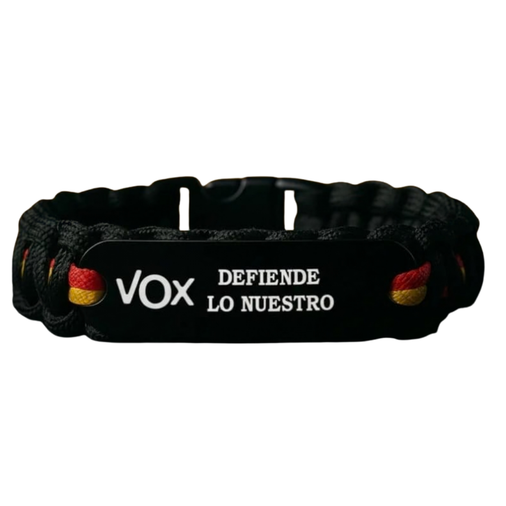 Pulsera paracord VOX Defiende lo Nuestro Bandera España