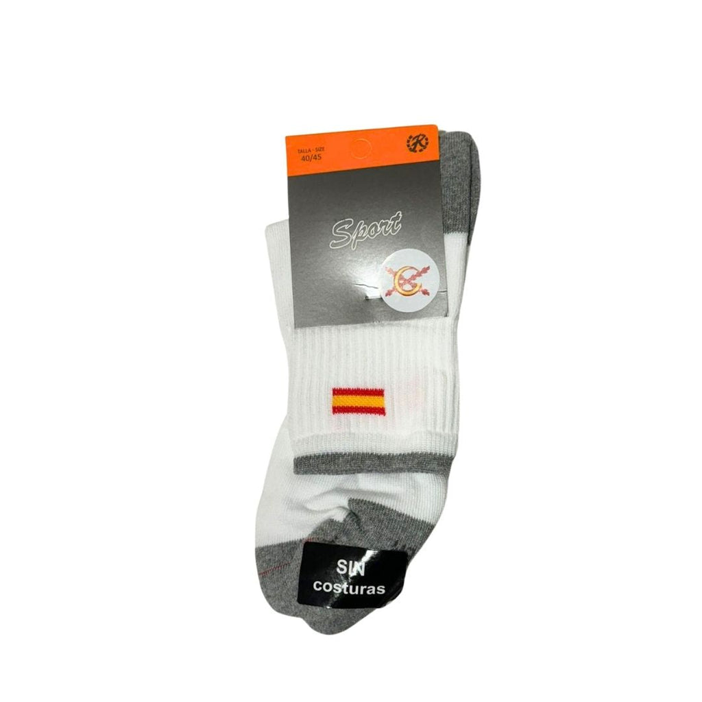 Comprar Calcetines bandera España Blanco bajo Bandera España La Flamenca de Borgoña Patricia Muñoz VOX