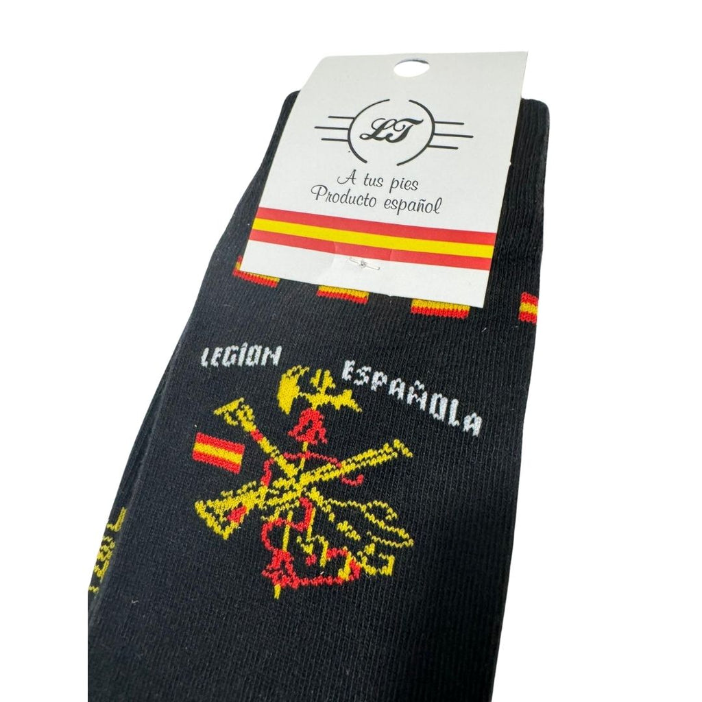 Comprar Calcetines Legión Española - Negro Bandera España La Flamenca de Borgoña Patricia Muñoz VOX