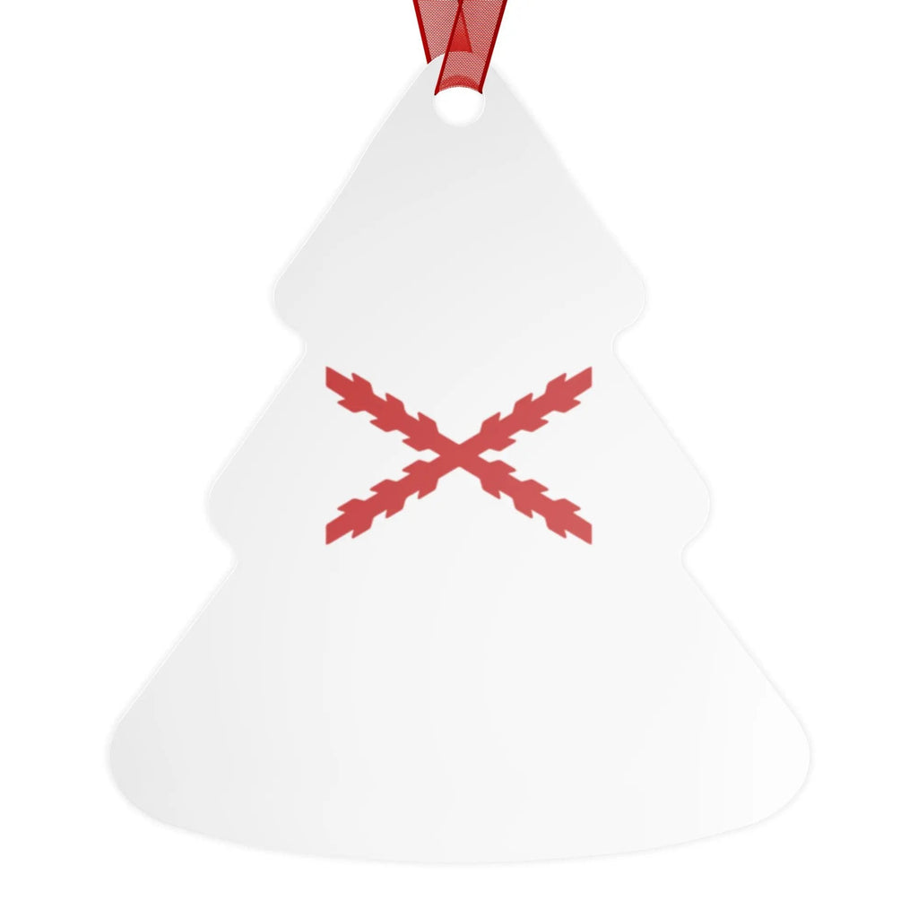 Comprar Adornos de cerámica a doble cara para Árbol de Navidad - Cruz de Borgoña La Flamenca de Borgoña Bandera España