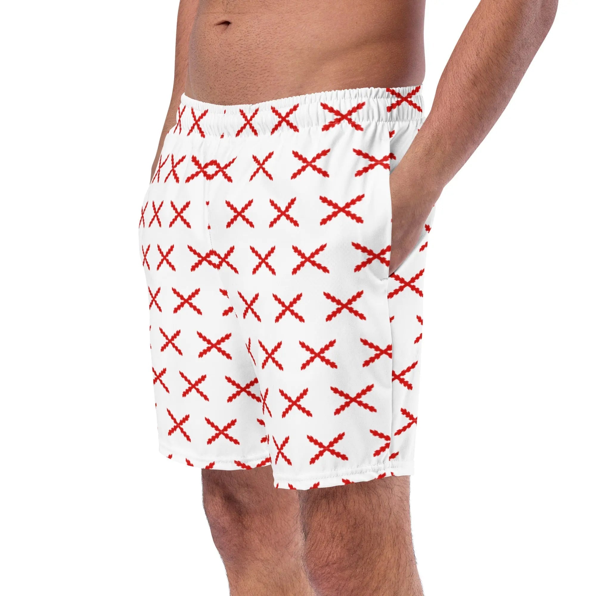 Comprar Bañador Cruz de Borgoña hombre blanco Bandera España La Flamenca de Borgoña Patricia Muñoz VOX