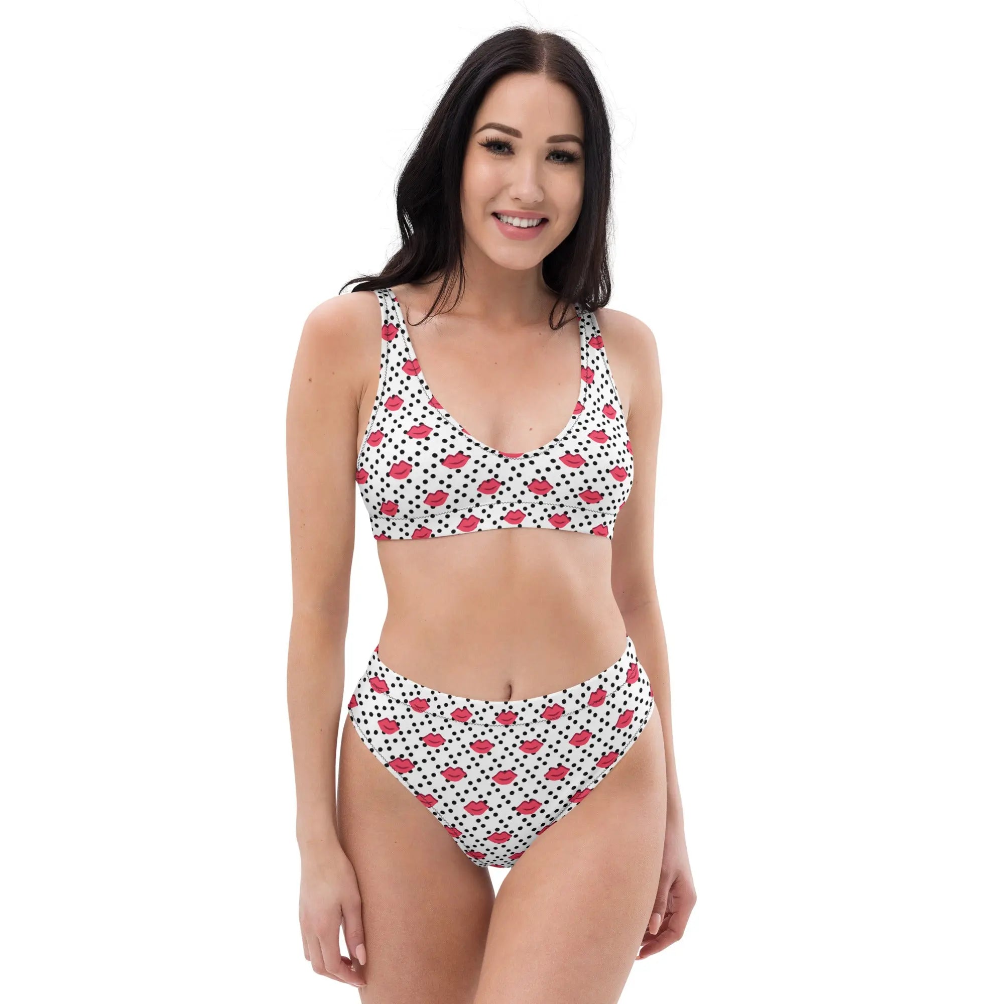 Comprar Bikini Besos talle alto Mujer Bandera España La Flamenca de Borgoña Patricia Muñoz VOX