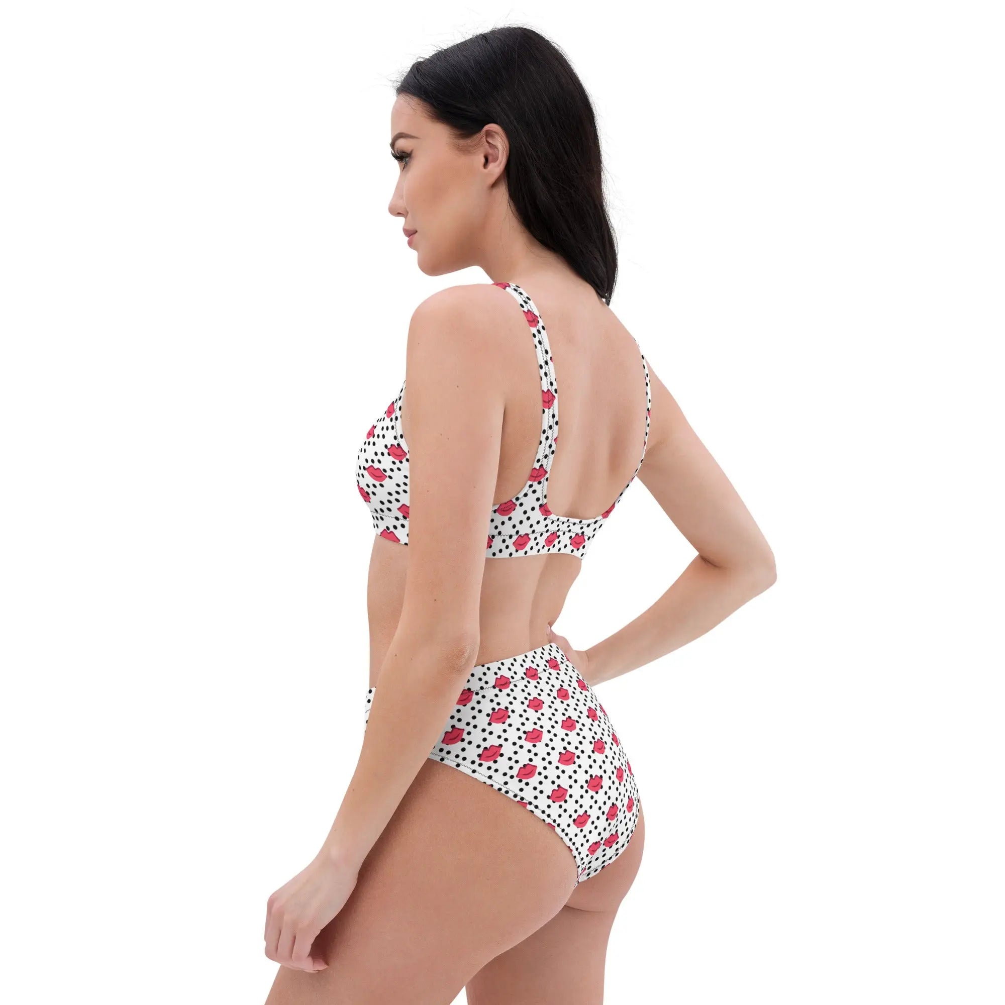 Comprar Bikini Besos talle alto Mujer Bandera España La Flamenca de Borgoña Patricia Muñoz VOX