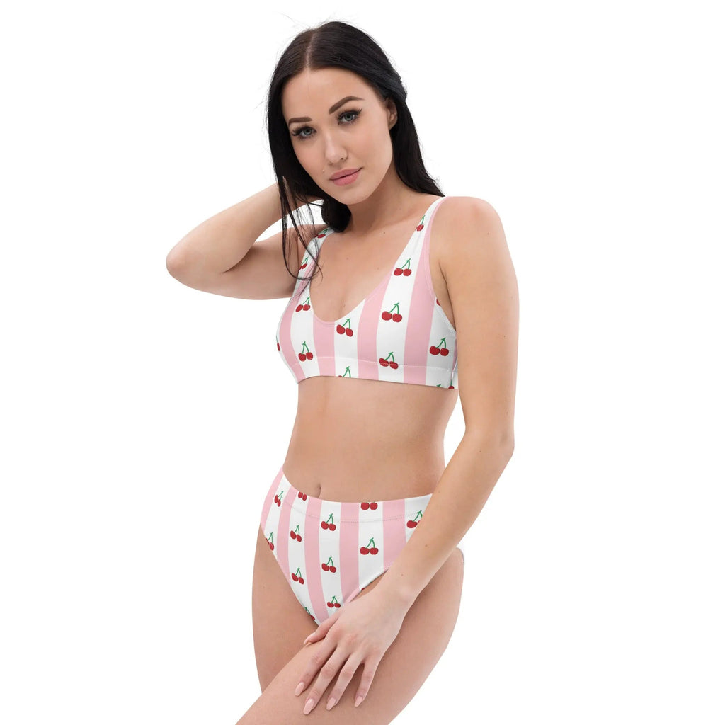 Comprar Bikini Cerezas talle alto Mujer Bandera España La Flamenca de Borgoña Patricia Muñoz VOX