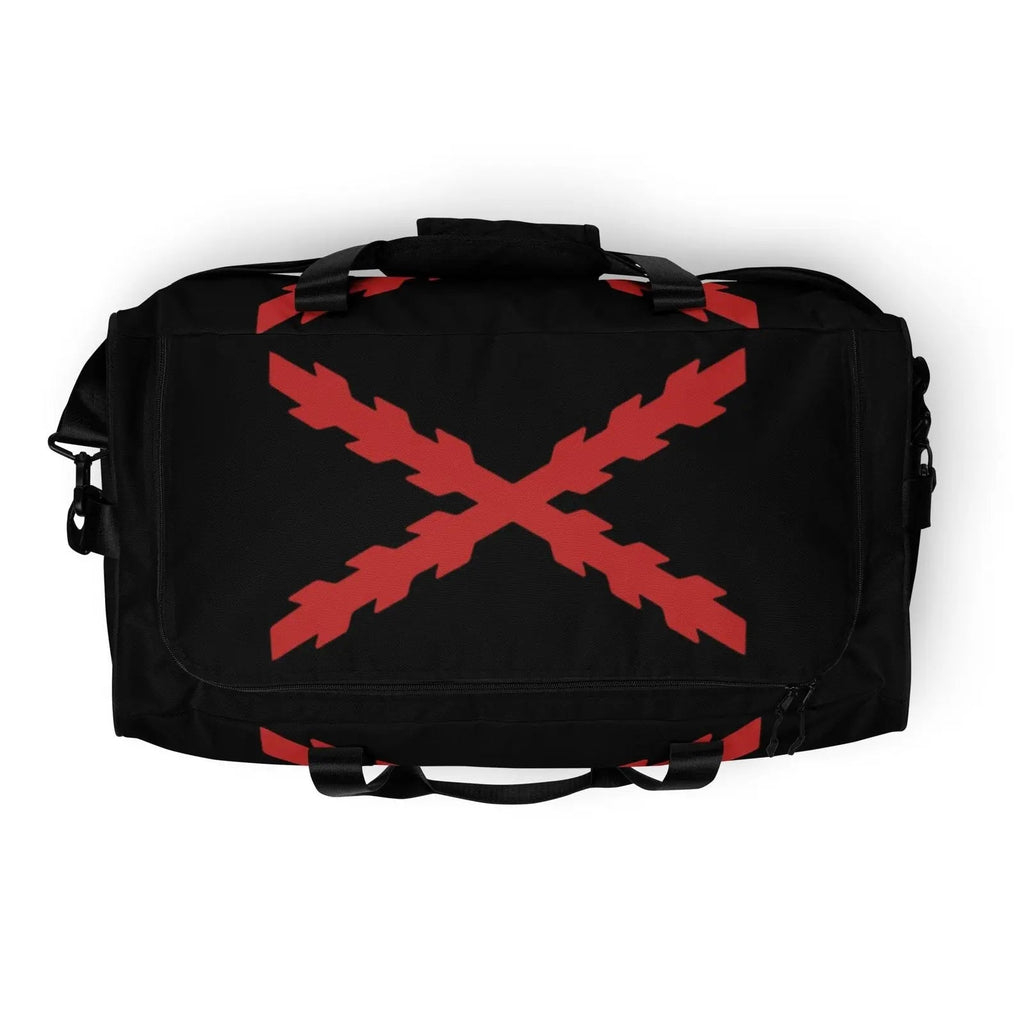Comprar Bolsa de deporte negra Cruz de Borgoña Bandera España La Flamenca de Borgoña Patricia Muñoz VOX
