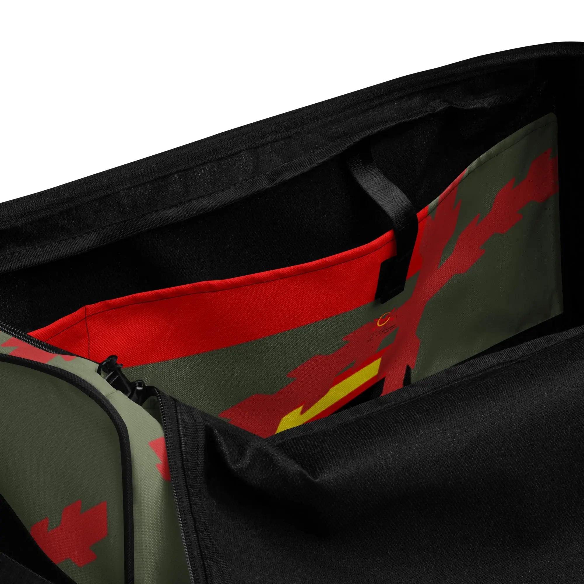 Comprar Bolsa de deporte verde Cruz de Borgoña y Bandera de España Bandera España La Flamenca de Borgoña Patricia Muñoz VOX