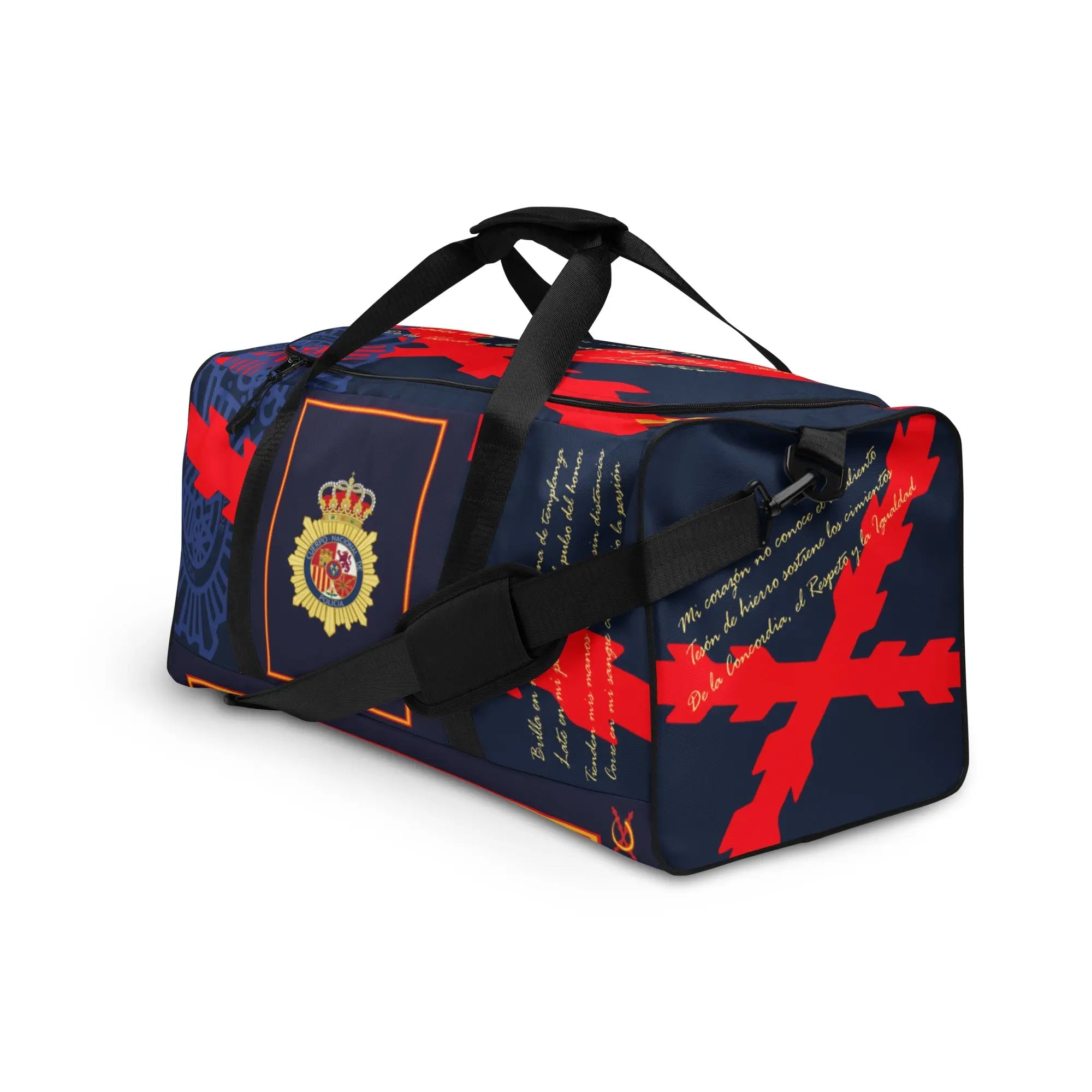 Comprar Bolsa de viaje Policía Nacional Bandera España La Flamenca de Borgoña Patricia Muñoz VOX