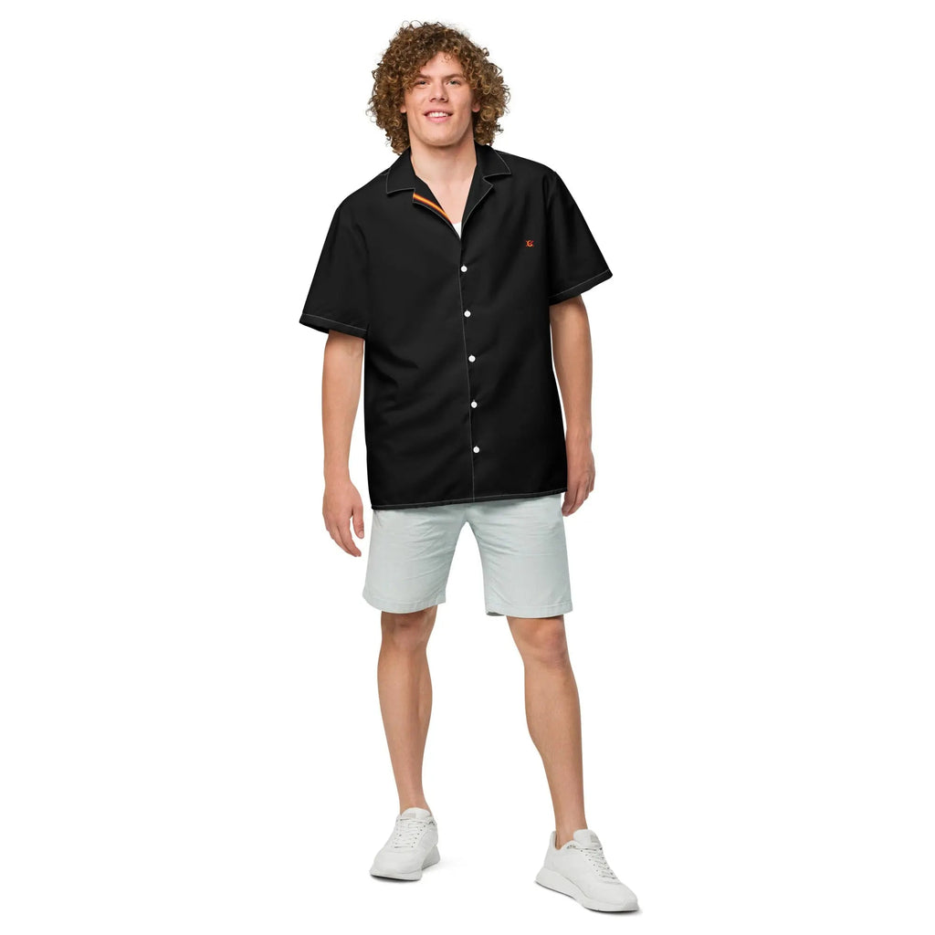 Comprar Camisa Bandera España negra manga corta unisex Bandera España La Flamenca de Borgoña Patricia Muñoz VOX