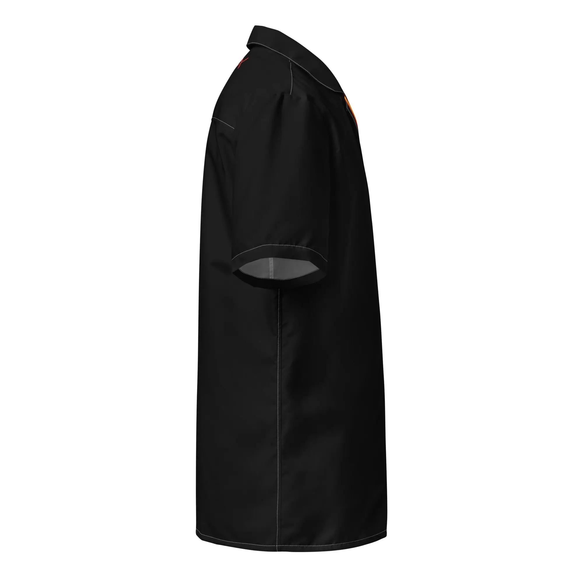Comprar Camisa Bandera España negra manga corta unisex Bandera España La Flamenca de Borgoña Patricia Muñoz VOX