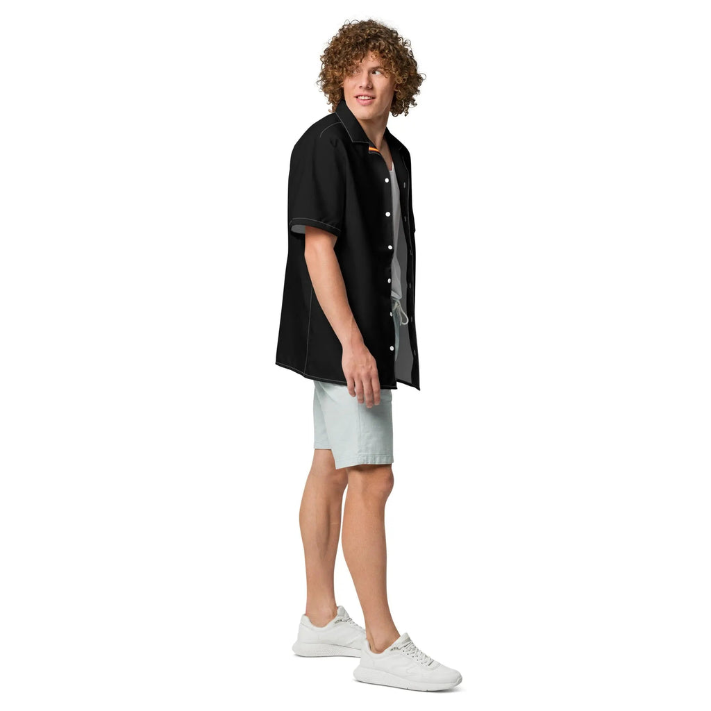 Comprar Camisa Bandera España negra manga corta unisex Bandera España La Flamenca de Borgoña Patricia Muñoz VOX