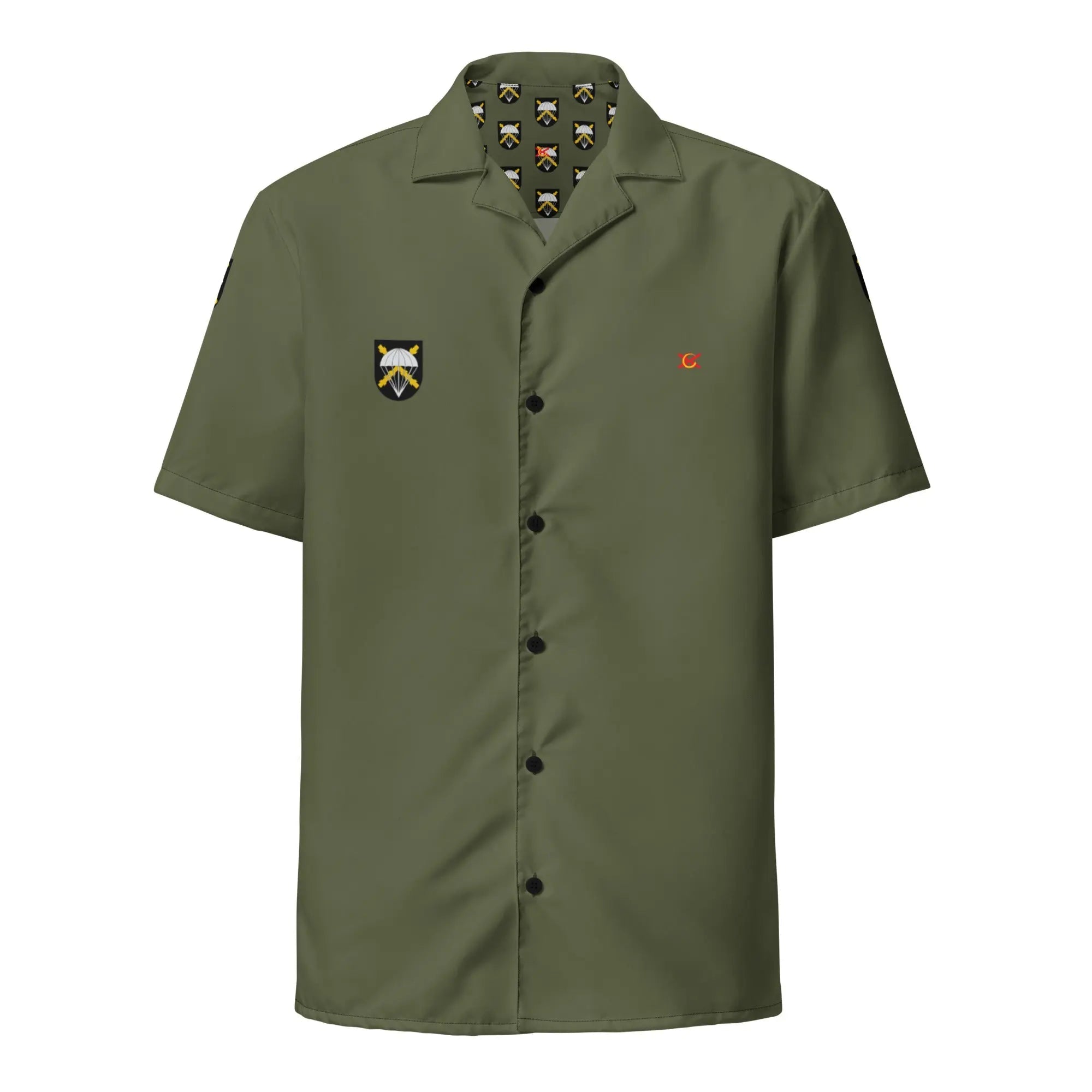 Comprar Camisa Bripac verde manga corta unisex Bandera España La Flamenca de Borgoña Patricia Muñoz VOX