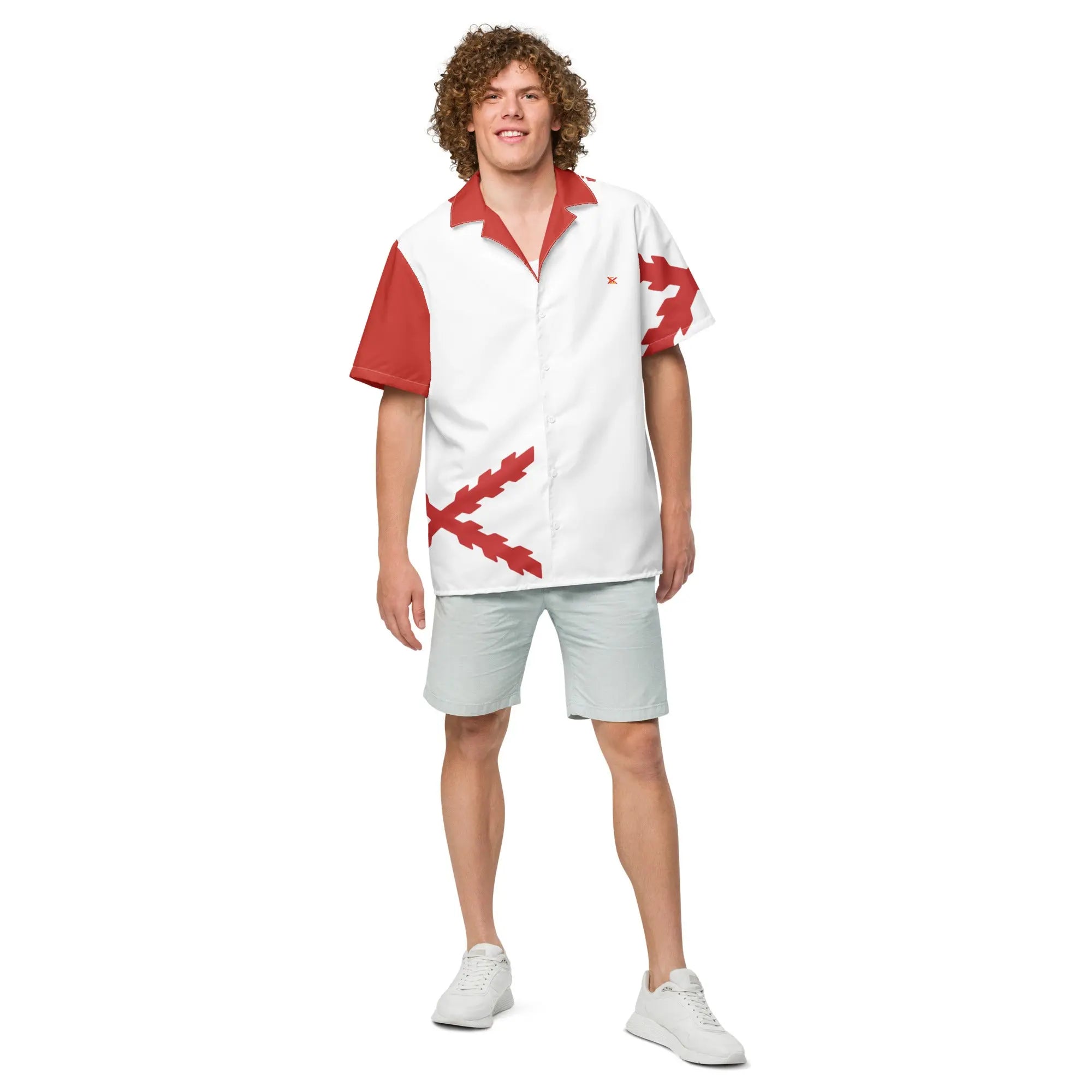 Comprar Camisa Cruz de Borgoña manga corta unisex Bandera España La Flamenca de Borgoña Patricia Muñoz VOX