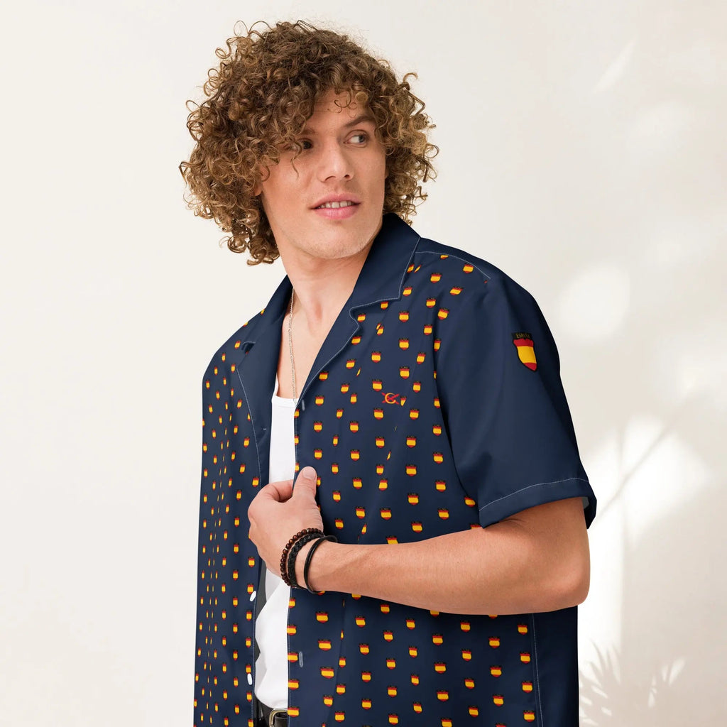 Comprar Camisa División Azul II manga corta unisex Bandera España La Flamenca de Borgoña Patricia Muñoz VOX