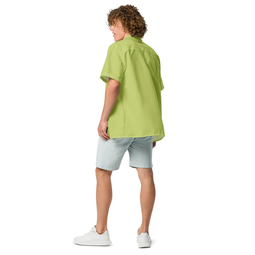 Comprar Camisa España verde ácido manga corta unisex Bandera España La Flamenca de Borgoña Patricia Muñoz VOX