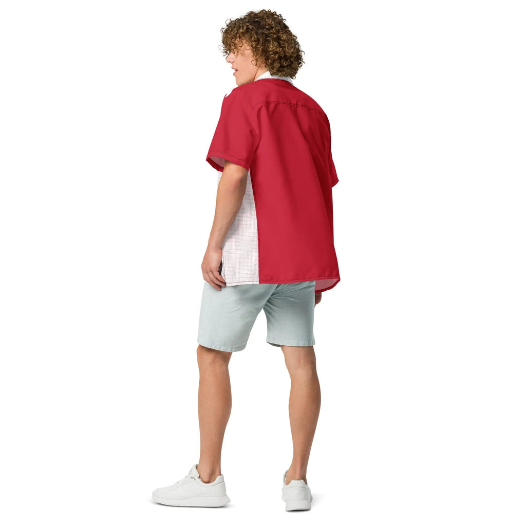 Comprar Camisa Rayas rojas manga corta unisex Bandera España La Flamenca de Borgoña Patricia Muñoz VOX