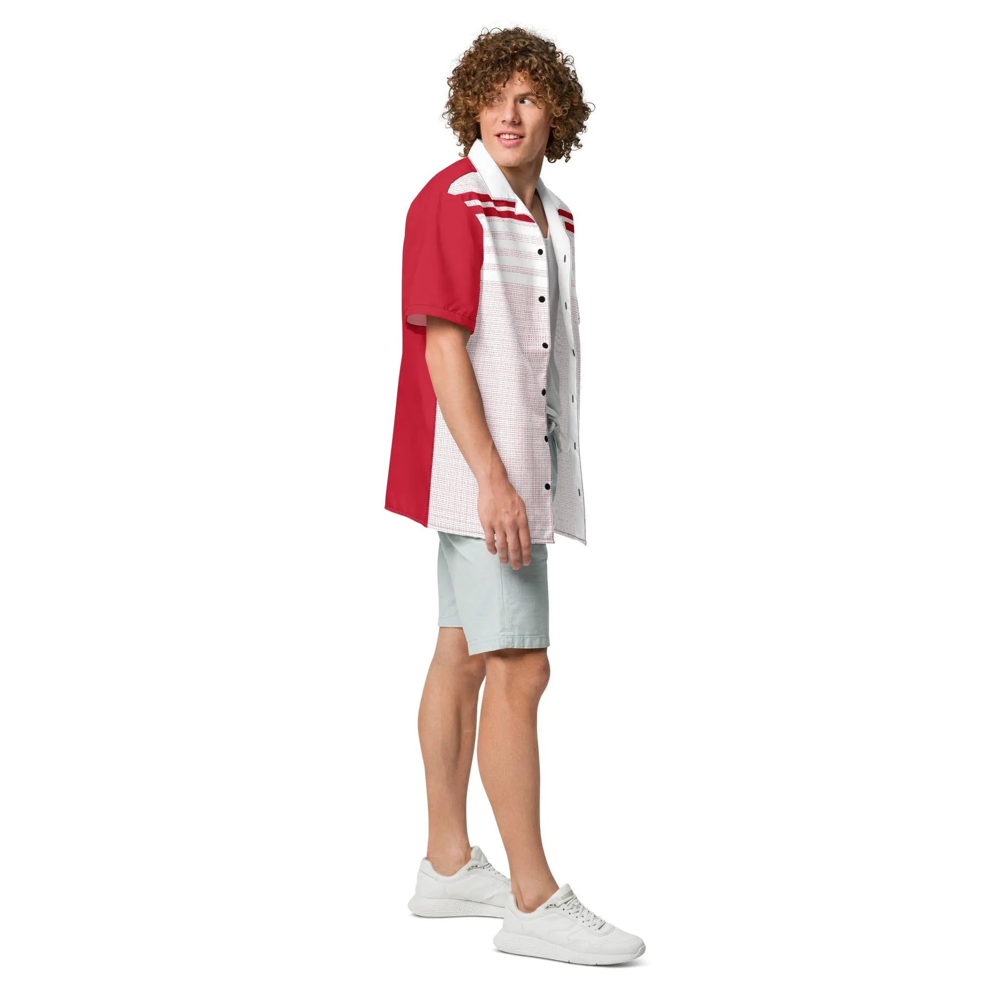 Comprar Camisa Rayas rojas manga corta unisex Bandera España La Flamenca de Borgoña Patricia Muñoz VOX
