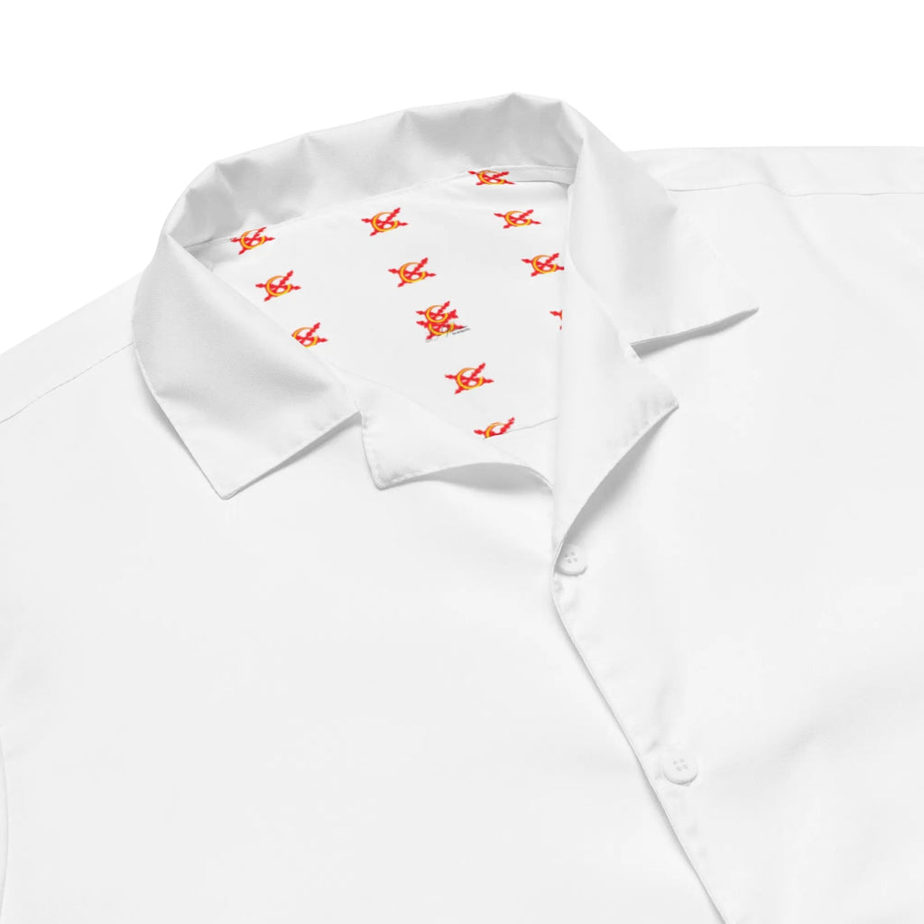 Comprar Camisa blanca manga corta unisex Bandera España La Flamenca de Borgoña Patricia Muñoz VOX
