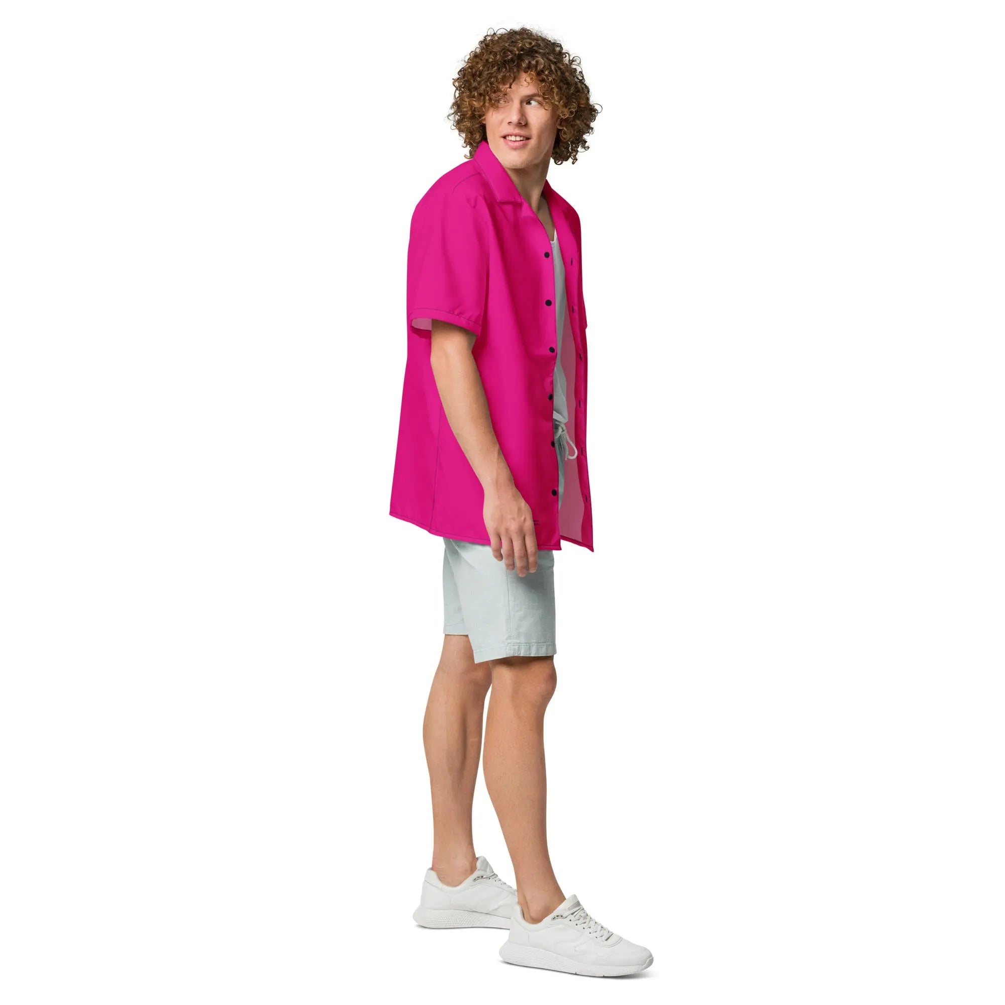 Comprar Camisa de España fucsia rosa capote manga corta unisex Bandera España La Flamenca de Borgoña Patricia Muñoz VOX