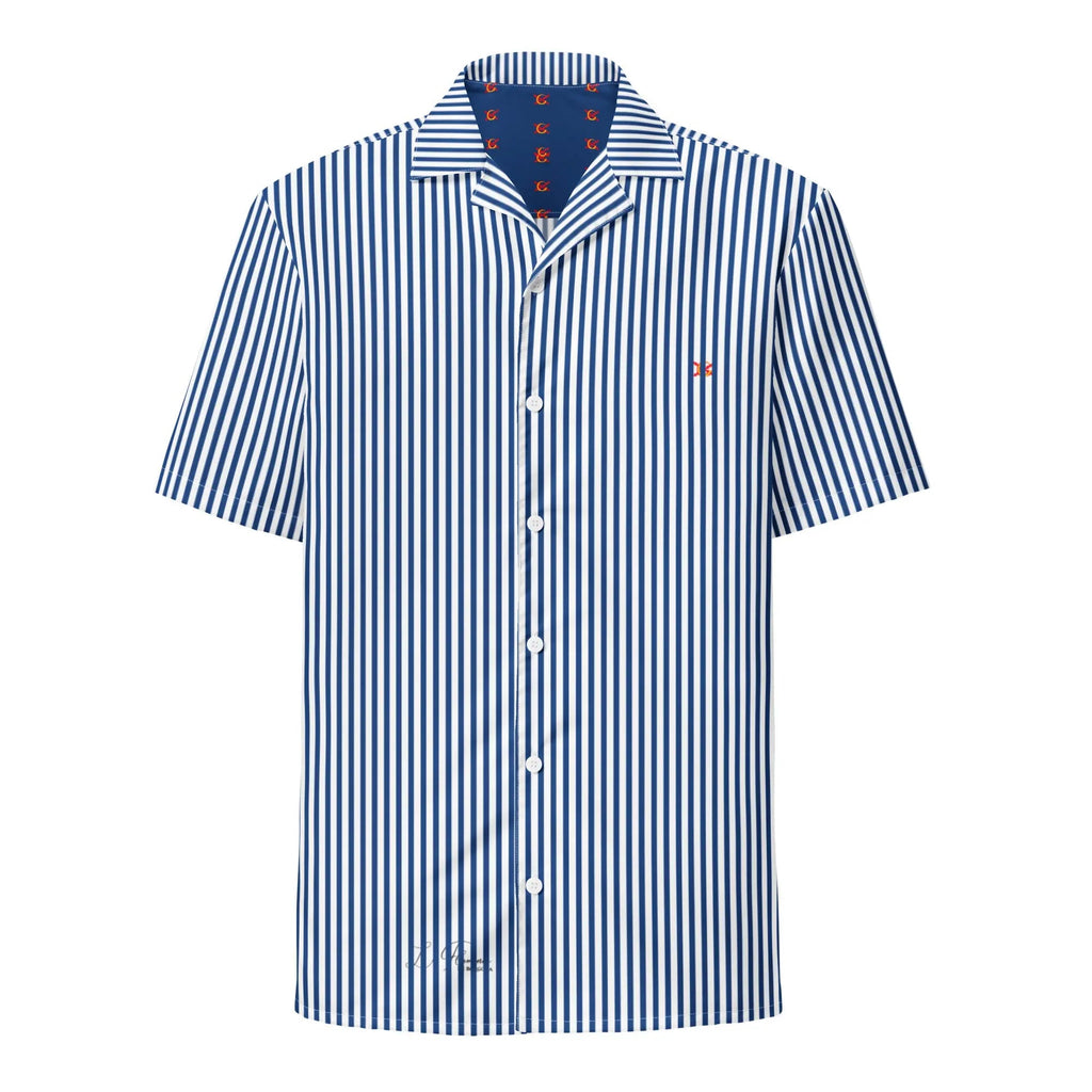 Comprar Camisa rayas azules manga corta unisex Bandera España La Flamenca de Borgoña Patricia Muñoz VOX