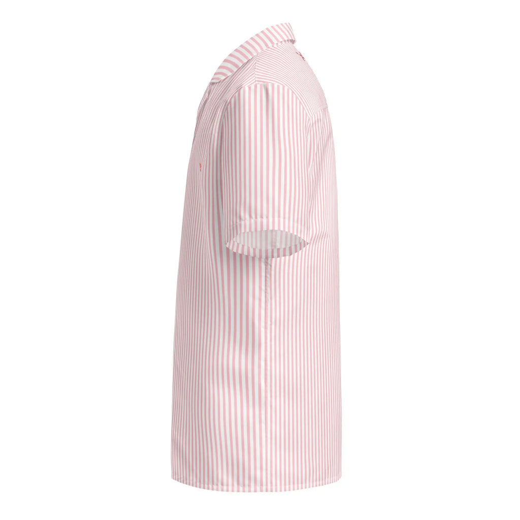 Comprar Camisa rayas rosas manga corta unisex Bandera España La Flamenca de Borgoña Patricia Muñoz VOX