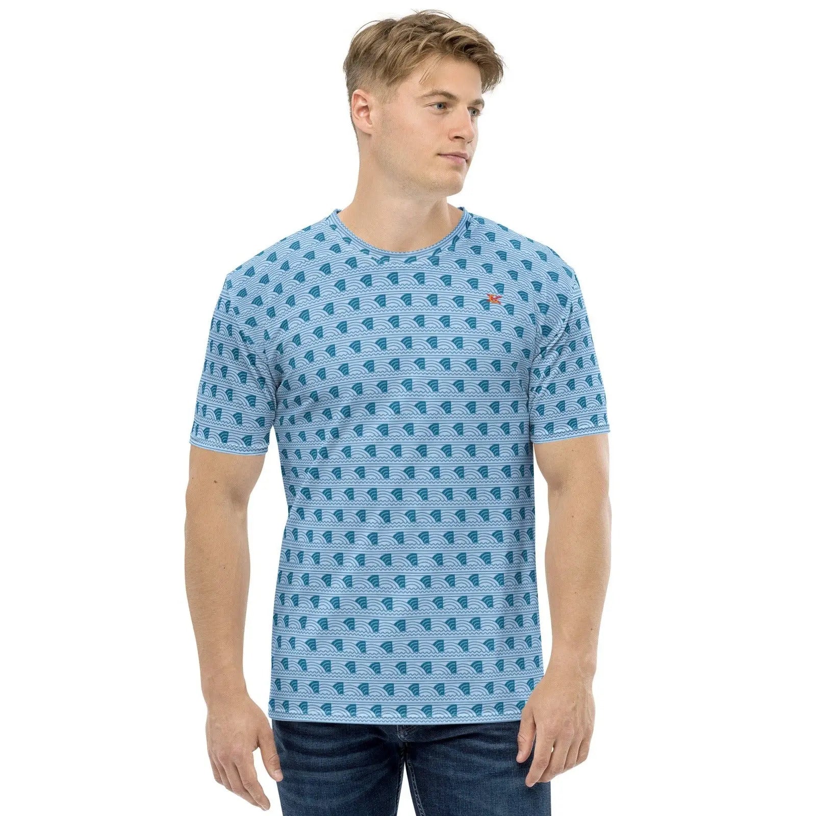 Comprar Camiseta Azul olas hombre Bandera España La Flamenca de Borgoña Patricia Muñoz VOX