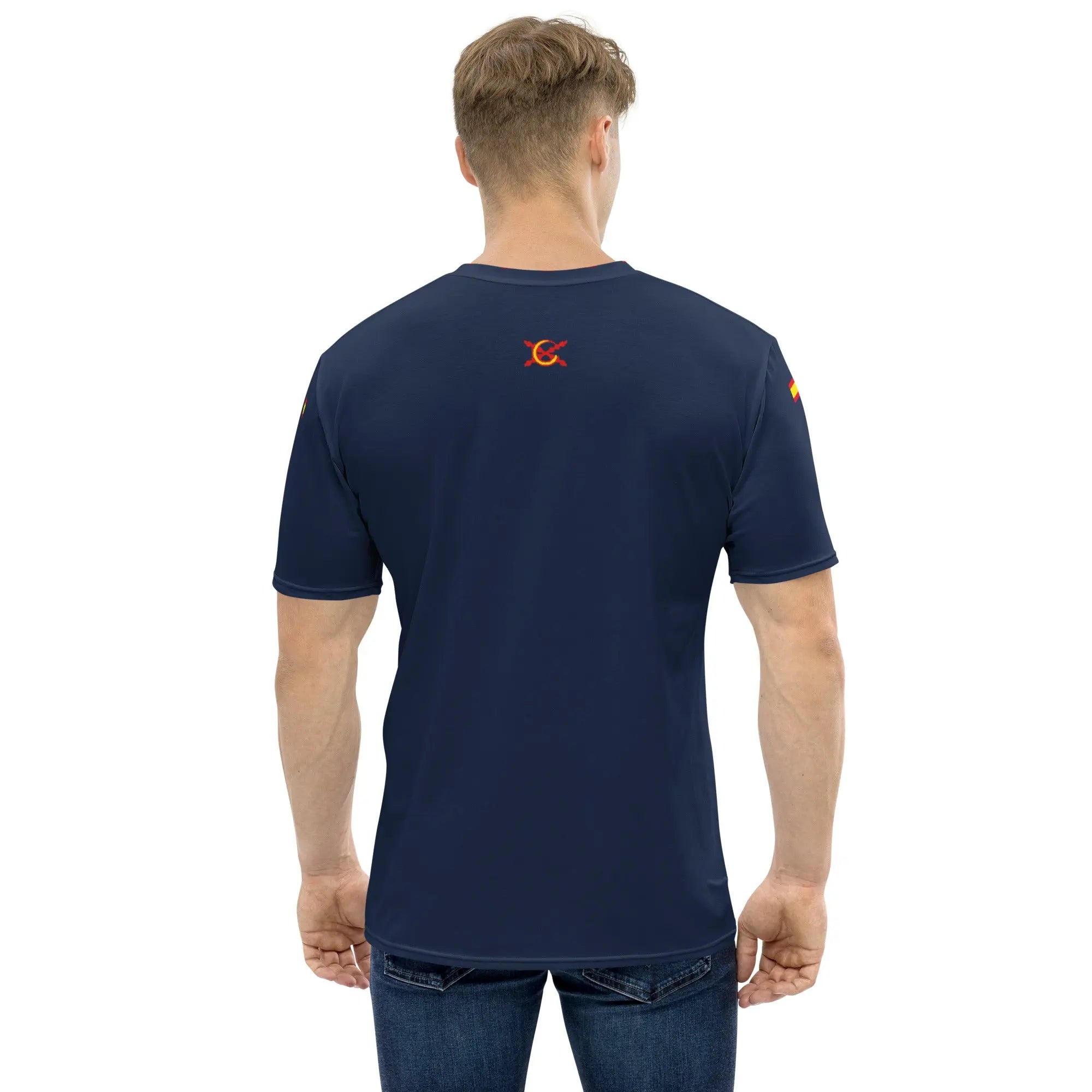 Comprar Camiseta Bandera España hombre en azul Bandera España La Flamenca de Borgoña Patricia Muñoz VOX