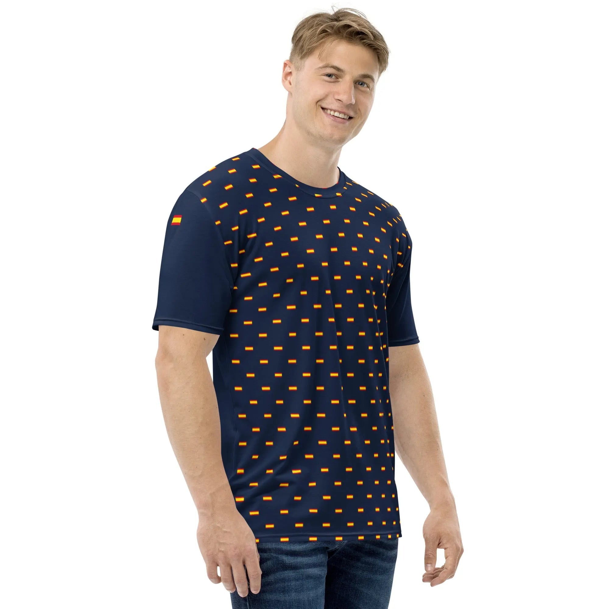 Comprar Camiseta Bandera España hombre en azul Bandera España La Flamenca de Borgoña Patricia Muñoz VOX