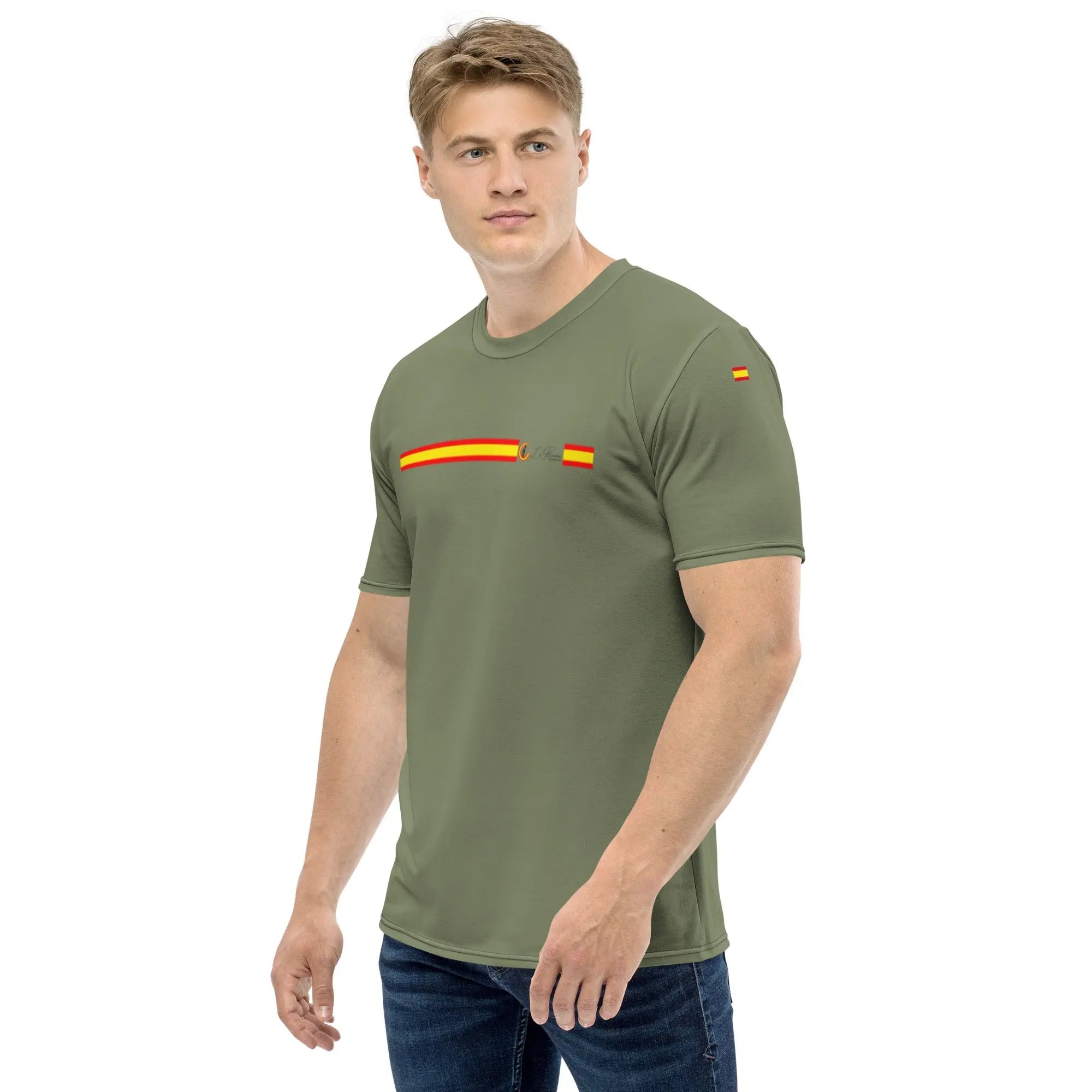 Comprar Camiseta Bandera de España hombre verde Bandera España La Flamenca de Borgoña Patricia Muñoz VOX