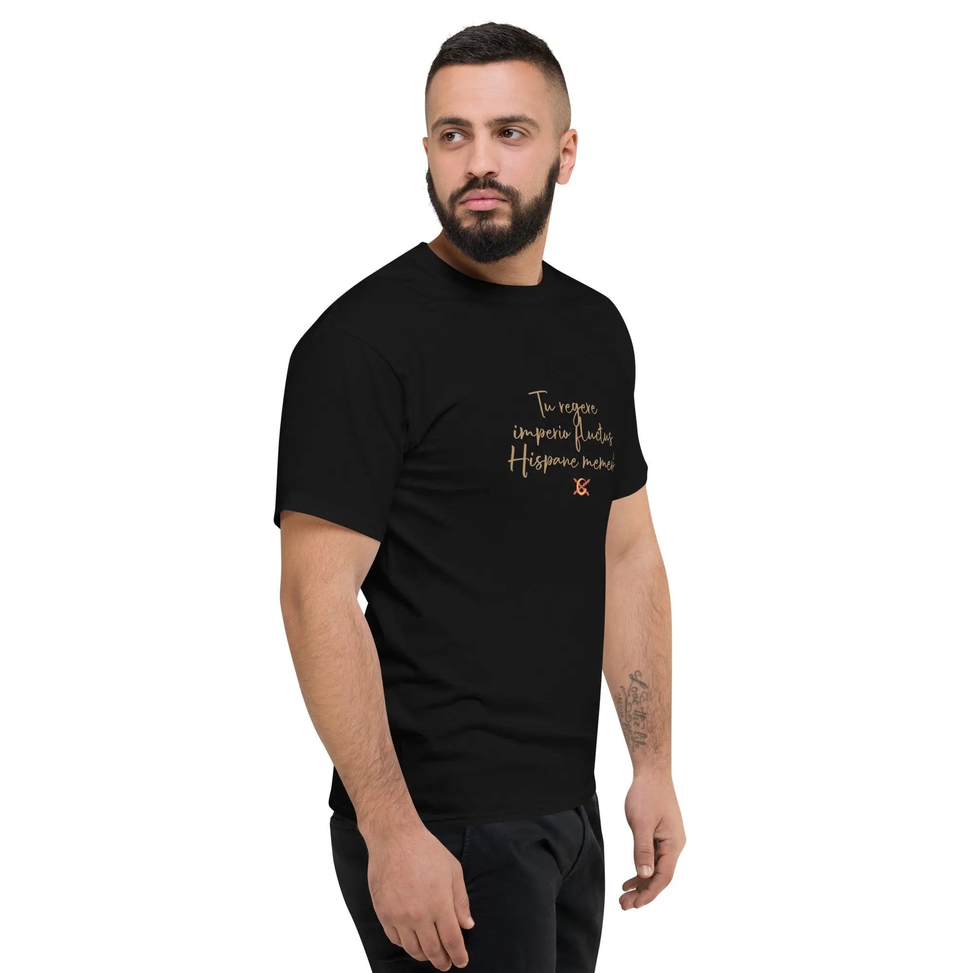 Comprar Camiseta Champion hombre "Tu regere imperio fluctus Hispane Memento" La Flamenca de Borgoña Bandera España