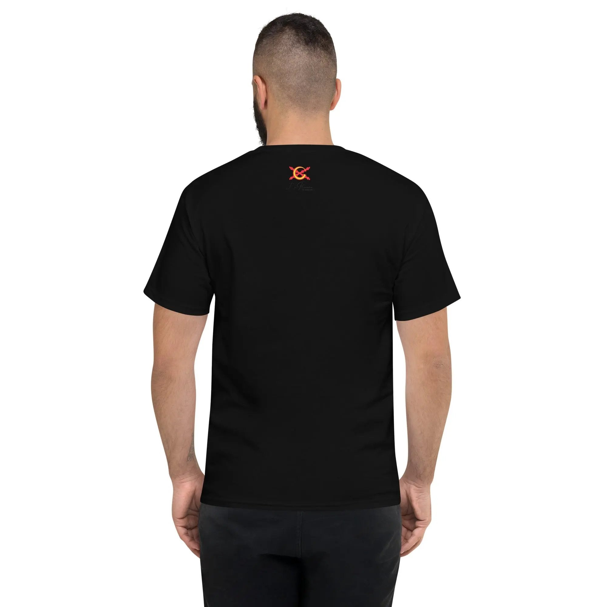 Comprar Camiseta Champion hombre "Tu regere imperio fluctus Hispane Memento" La Flamenca de Borgoña Bandera España