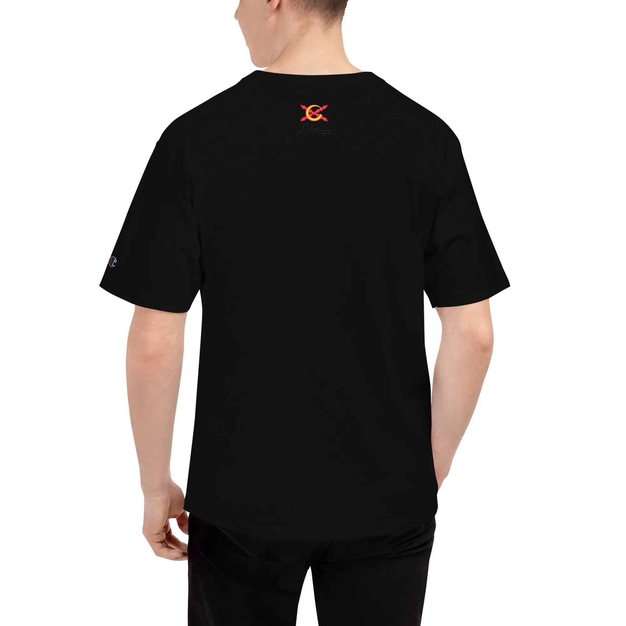 Comprar Camiseta Champion hombre "Tu regere imperio fluctus Hispane Memento" La Flamenca de Borgoña Bandera España