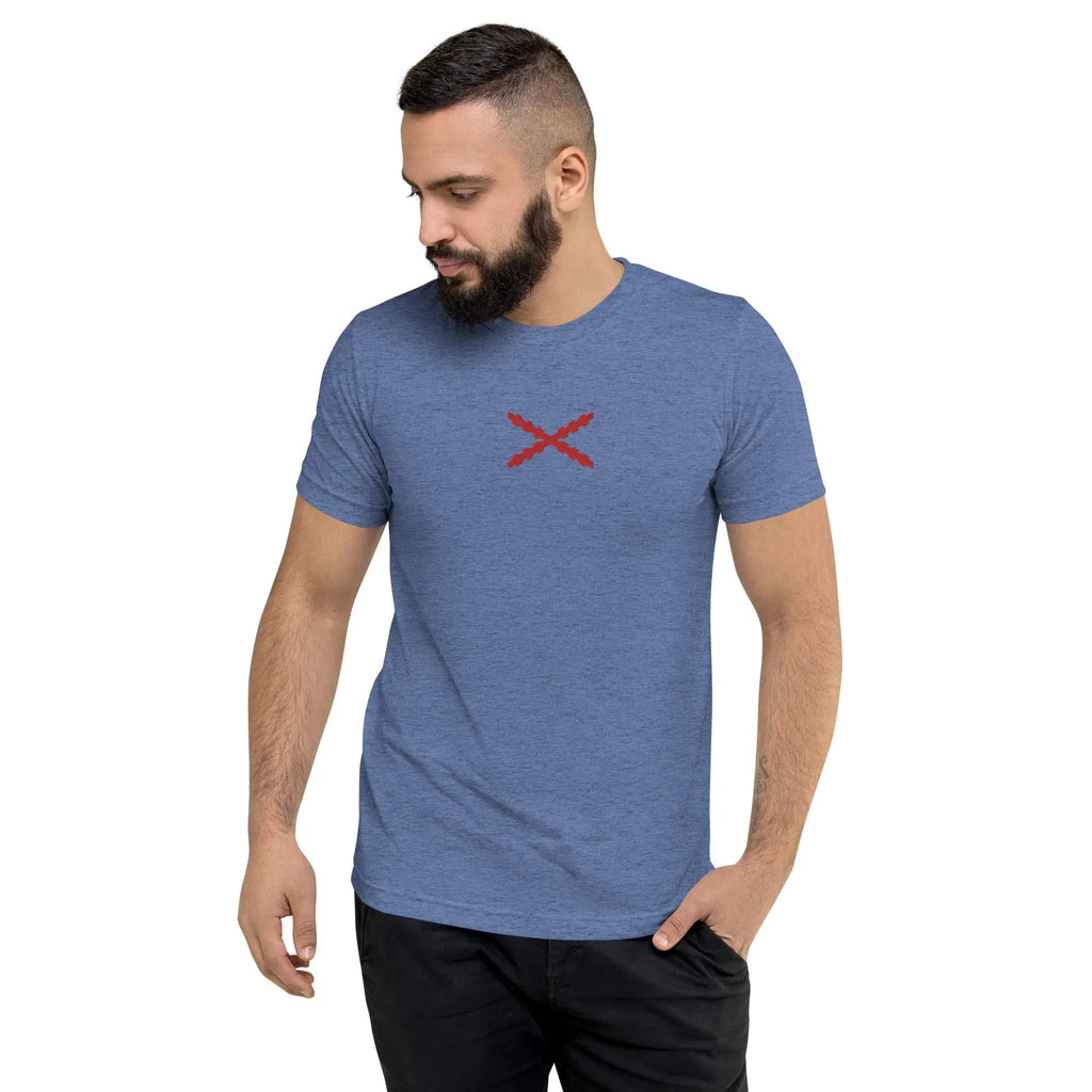 Comprar Camiseta Cruz de Borgoña bordada de manga corta Bandera España La Flamenca de Borgoña Patricia Muñoz VOX