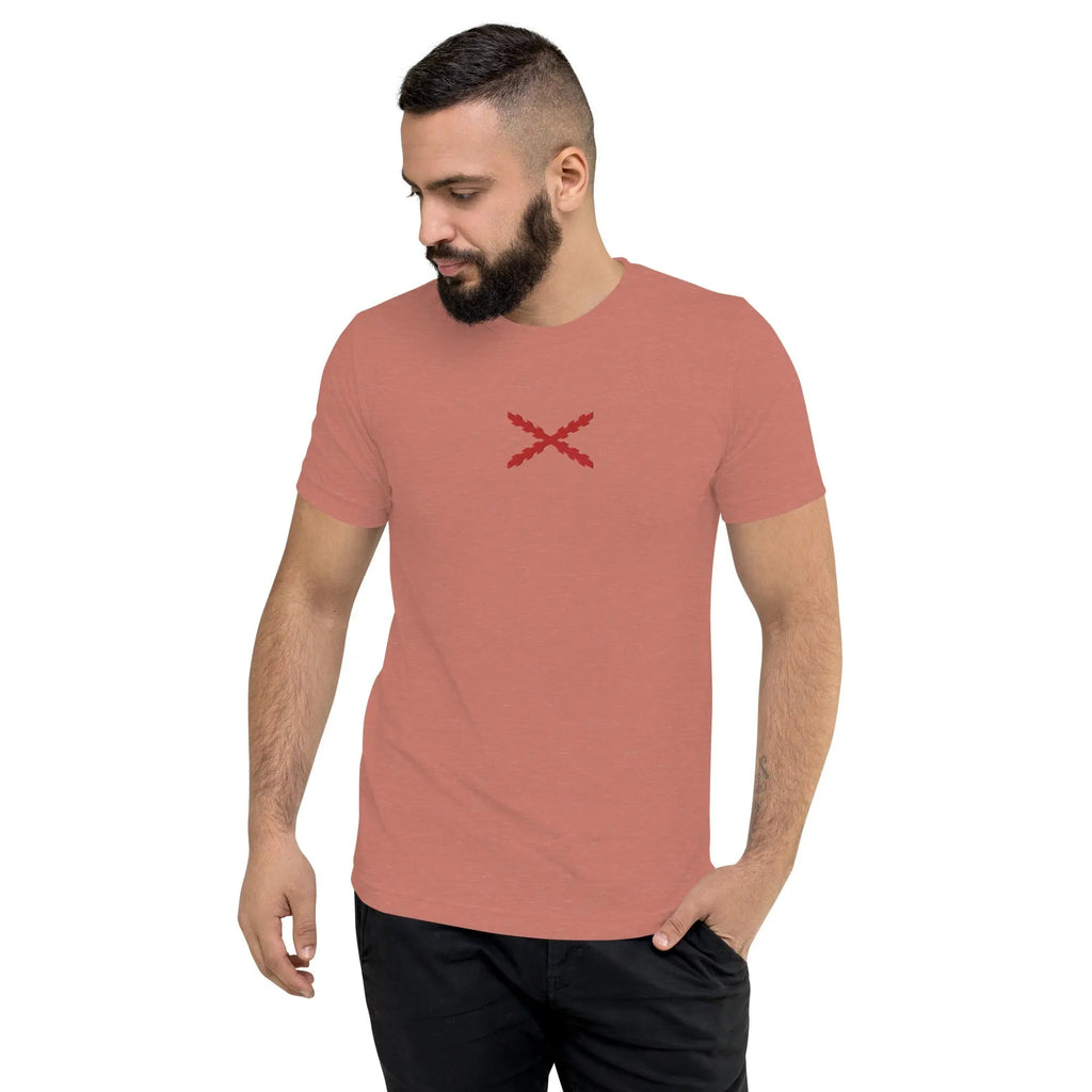 Comprar Camiseta Cruz de Borgoña bordada de manga corta Bandera España La Flamenca de Borgoña Patricia Muñoz VOX
