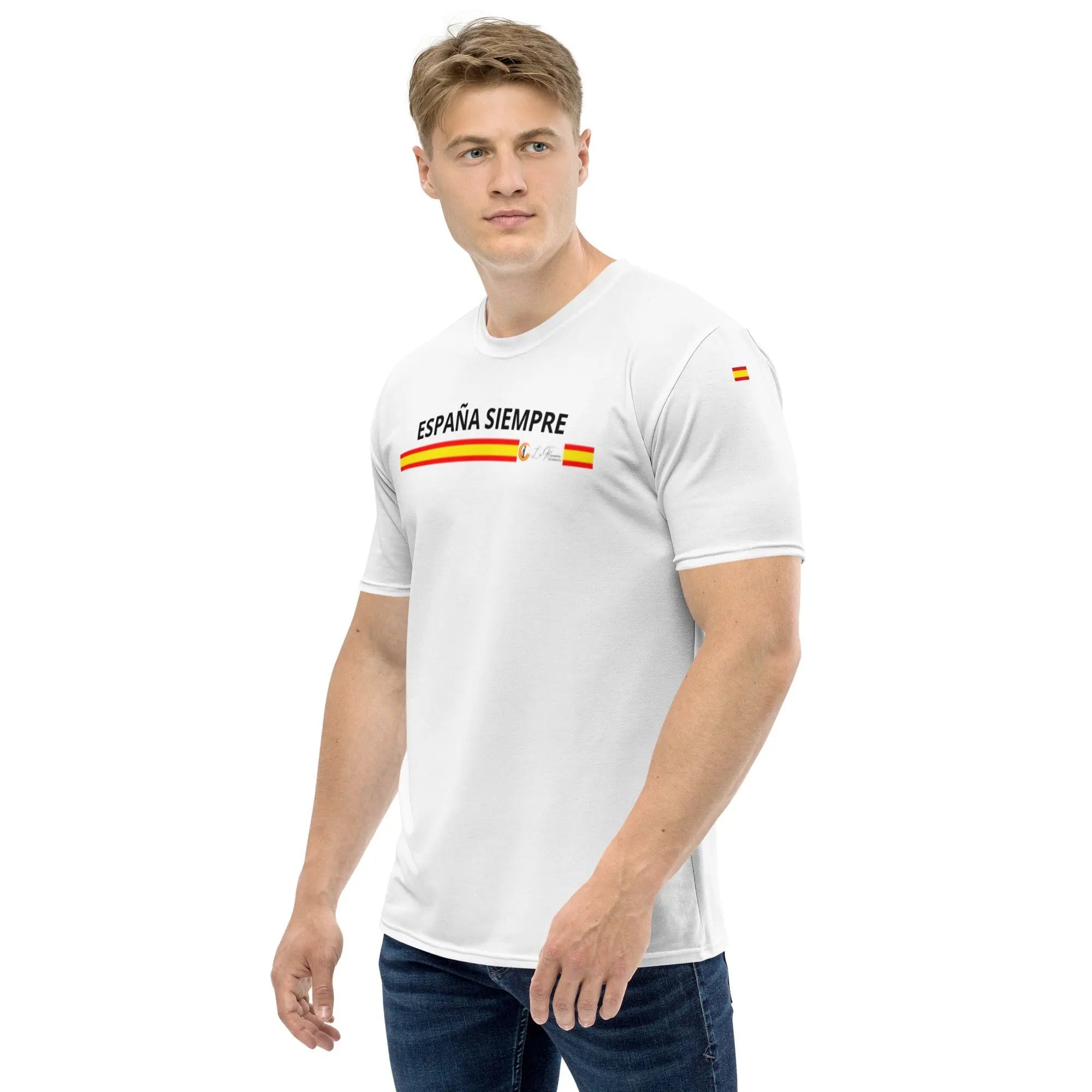 Comprar Camiseta ESPAÑA SIEMPRE hombre Bandera España La Flamenca de Borgoña Patricia Muñoz VOX