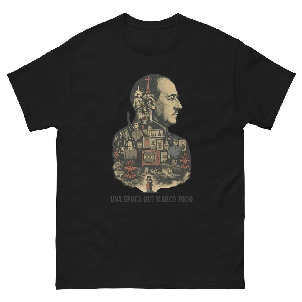 Comprar Camiseta Franco - La época que marcó todo - OFERTA blanco M La Flamenca de Borgoña Bandera España