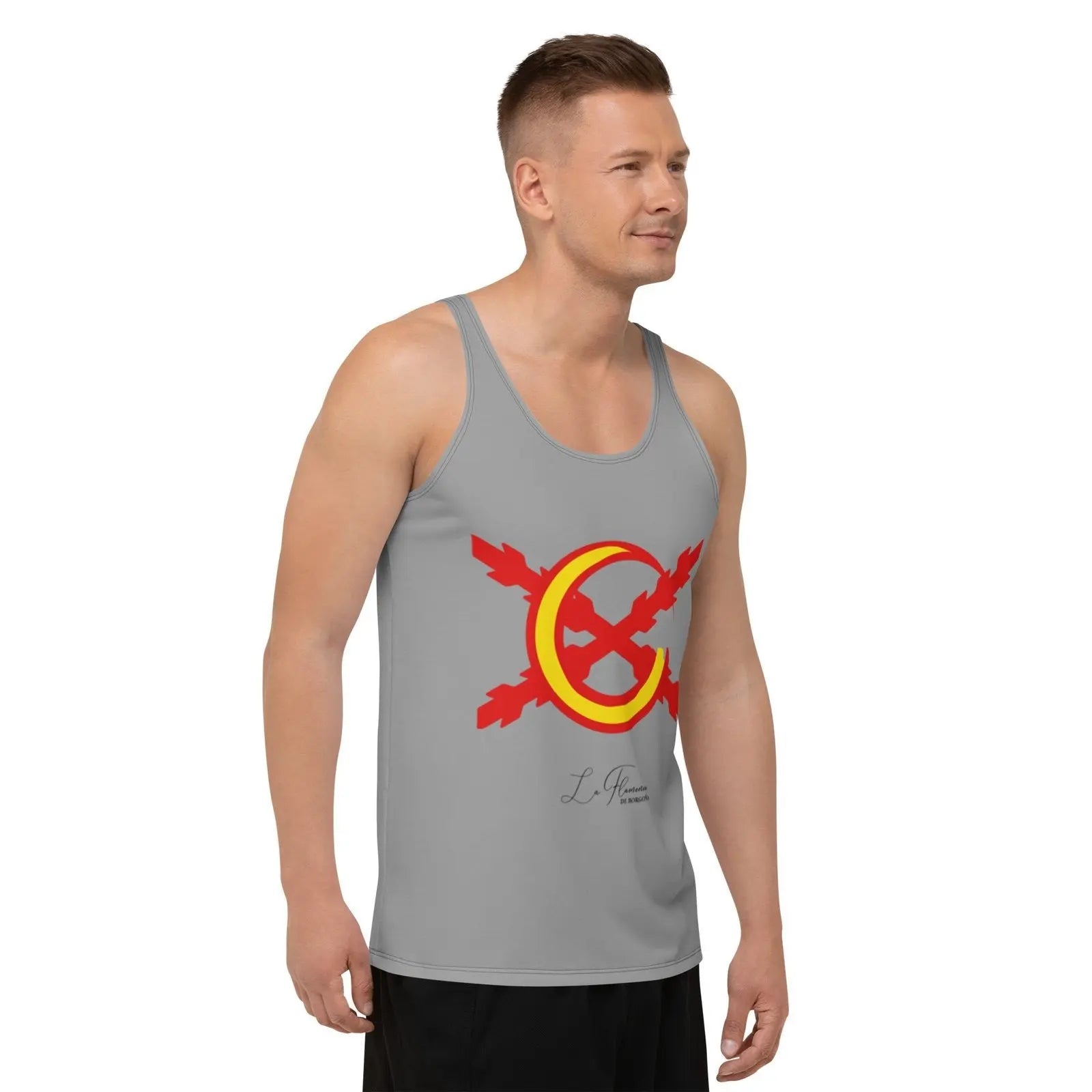 Comprar Camiseta La Flamenca de Borgoña de tirantes unisex Bandera España La Flamenca de Borgoña Patricia Muñoz VOX