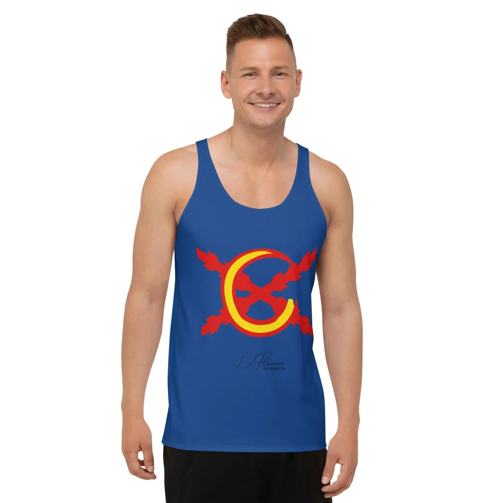 Comprar Camiseta La Flamenca de Borgoña de tirantes unisex Bandera España La Flamenca de Borgoña Patricia Muñoz VOX