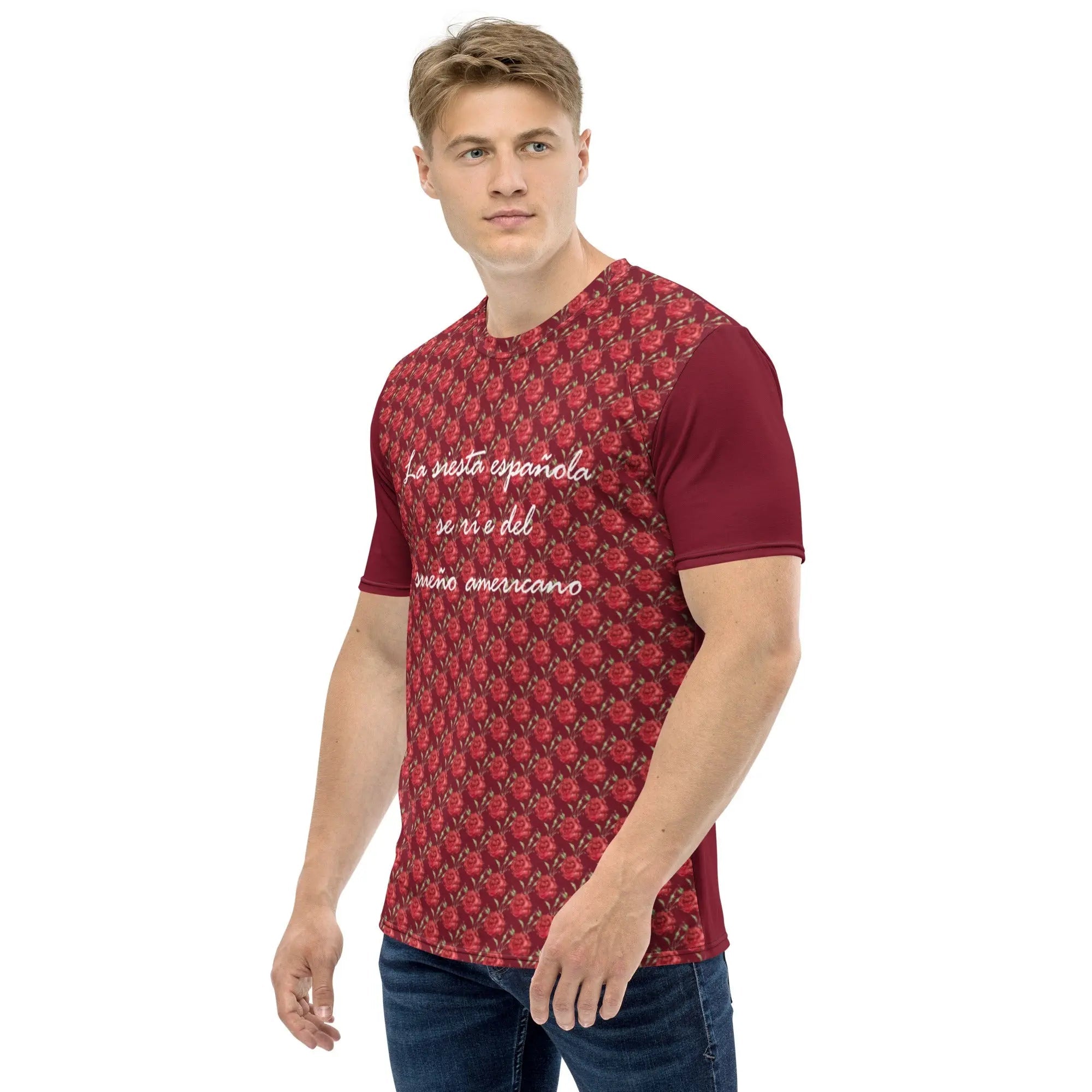 Comprar Camiseta La Siesta española se ríe del Sueño americano para hombre Bandera España La Flamenca de Borgoña Patricia Muñoz VOX