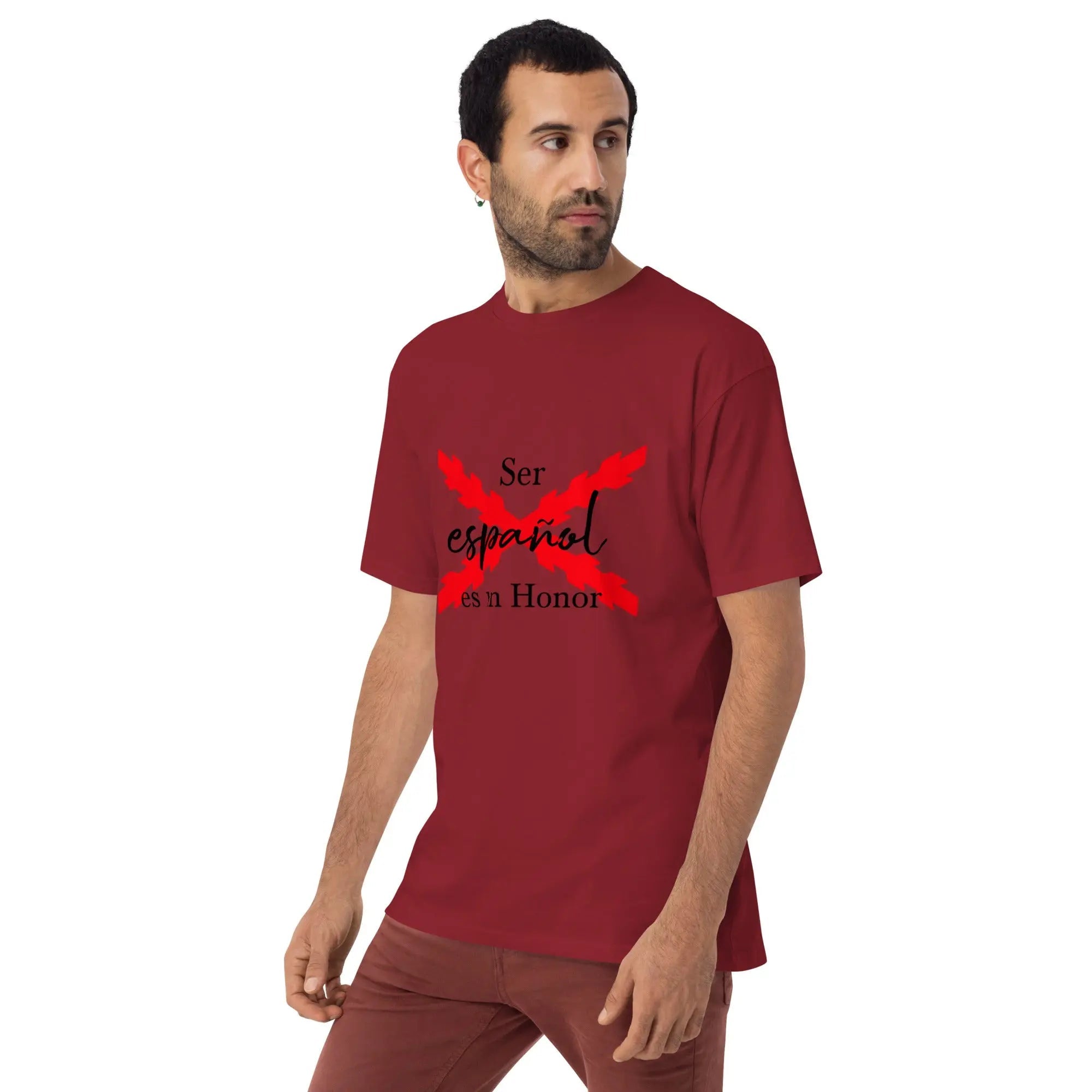 Comprar Camiseta Ser Español es un Honor para hombre Bandera España La Flamenca de Borgoña Patricia Muñoz VOX