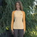Comprar Camiseta Surf amarilla UPF50 mujer Bandera España La Flamenca de Borgoña Patricia Muñoz VOX
