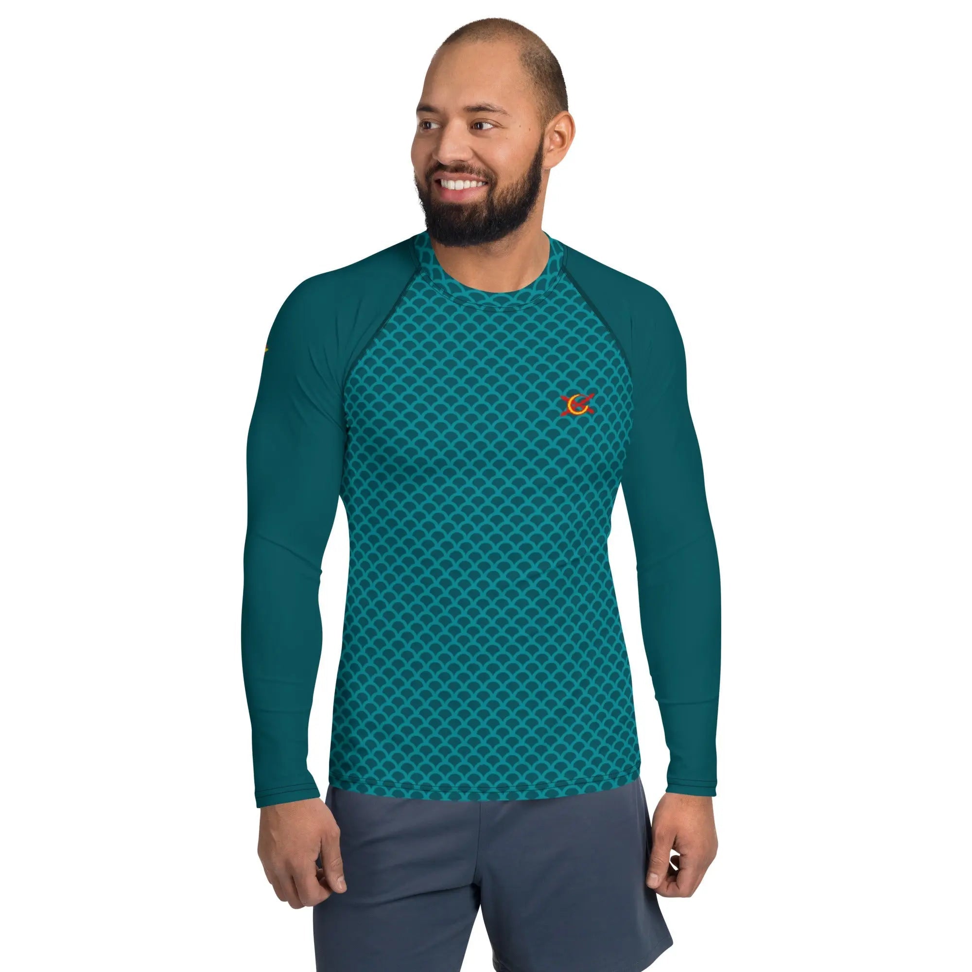 Comprar Camiseta UPF50 para surf y playa hombre Bandera España La Flamenca de Borgoña Patricia Muñoz VOX