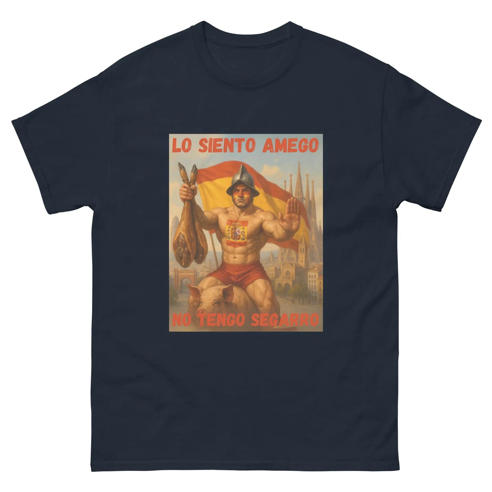 Comprar Camiseta "Lo siento amego, no tengo segarro" La Flamenca de Borgoña, Bandera de España, Cruz de Borgoña, Patricia Muñoz, VOX