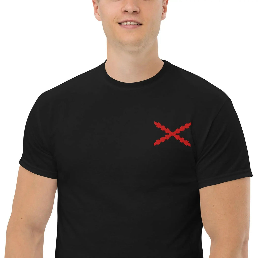 Comprar Camiseta clásica unisex Cruz de Borgoña mediana - Talla L OFERTA La Flamenca de Borgoña Bandera España
