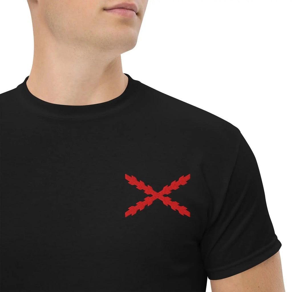 Comprar Camiseta clásica unisex Cruz de Borgoña mediana - Talla L OFERTA La Flamenca de Borgoña Bandera España