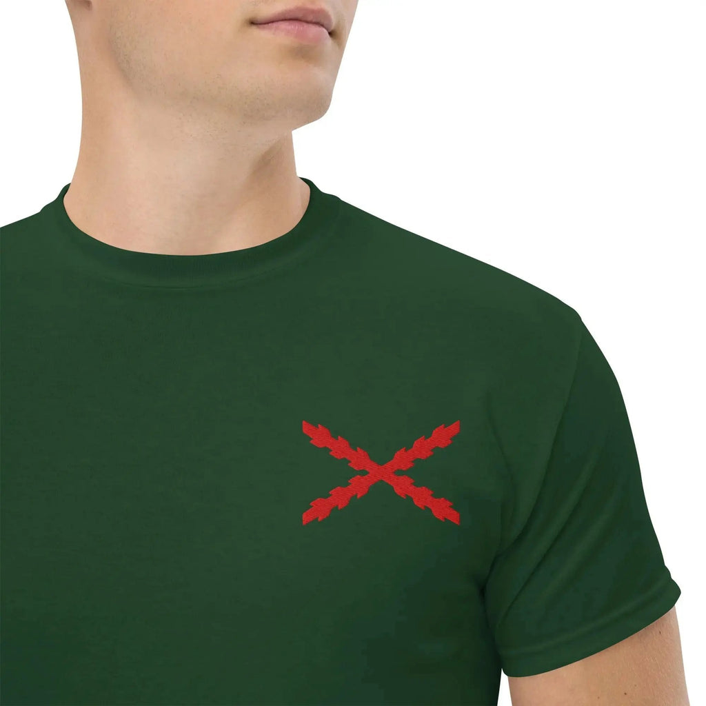 Comprar Camiseta clásica unisex Cruz de Borgoña mediana - Talla L OFERTA La Flamenca de Borgoña Bandera España
