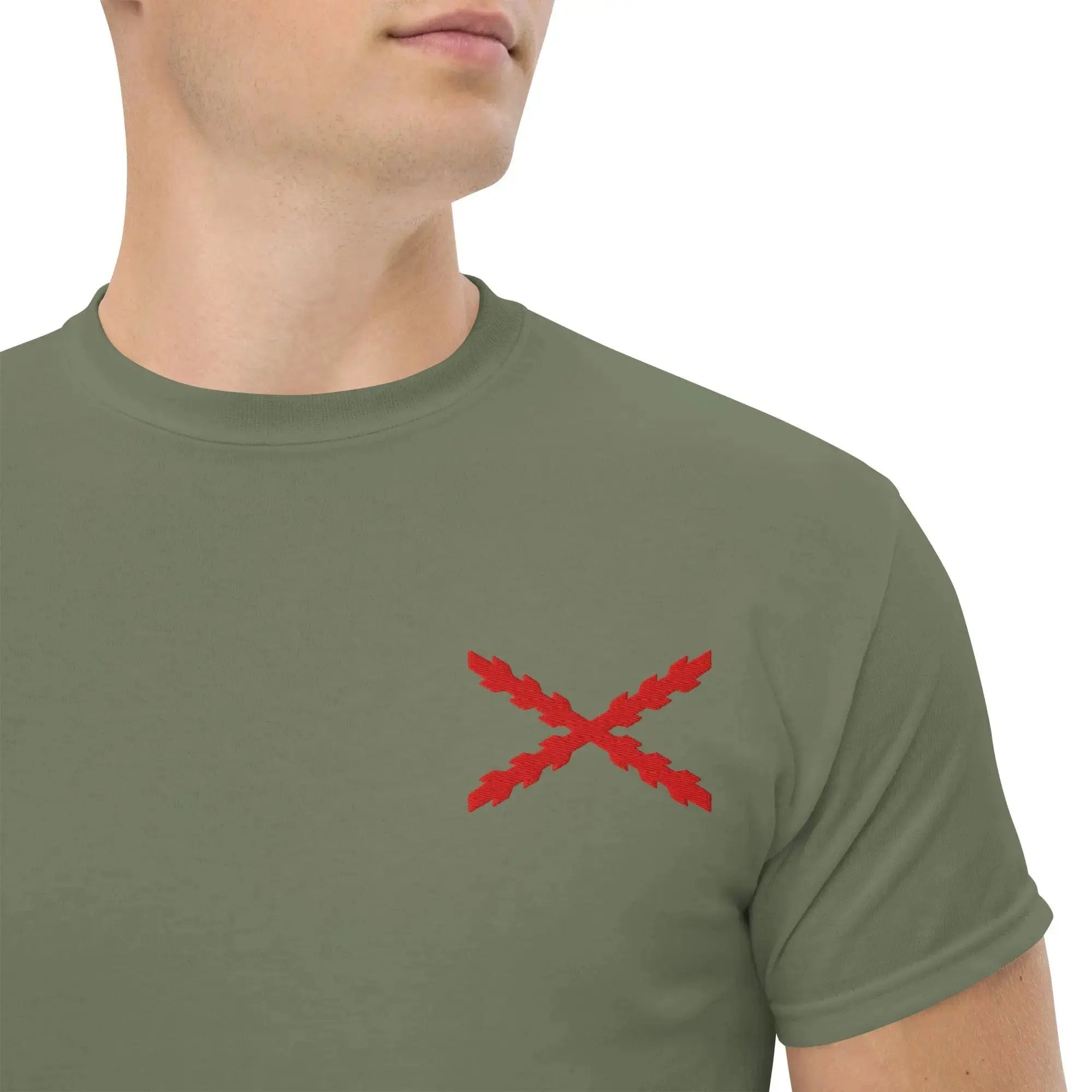 Comprar Camiseta clásica unisex Cruz de Borgoña mediana - Talla L OFERTA La Flamenca de Borgoña Bandera España
