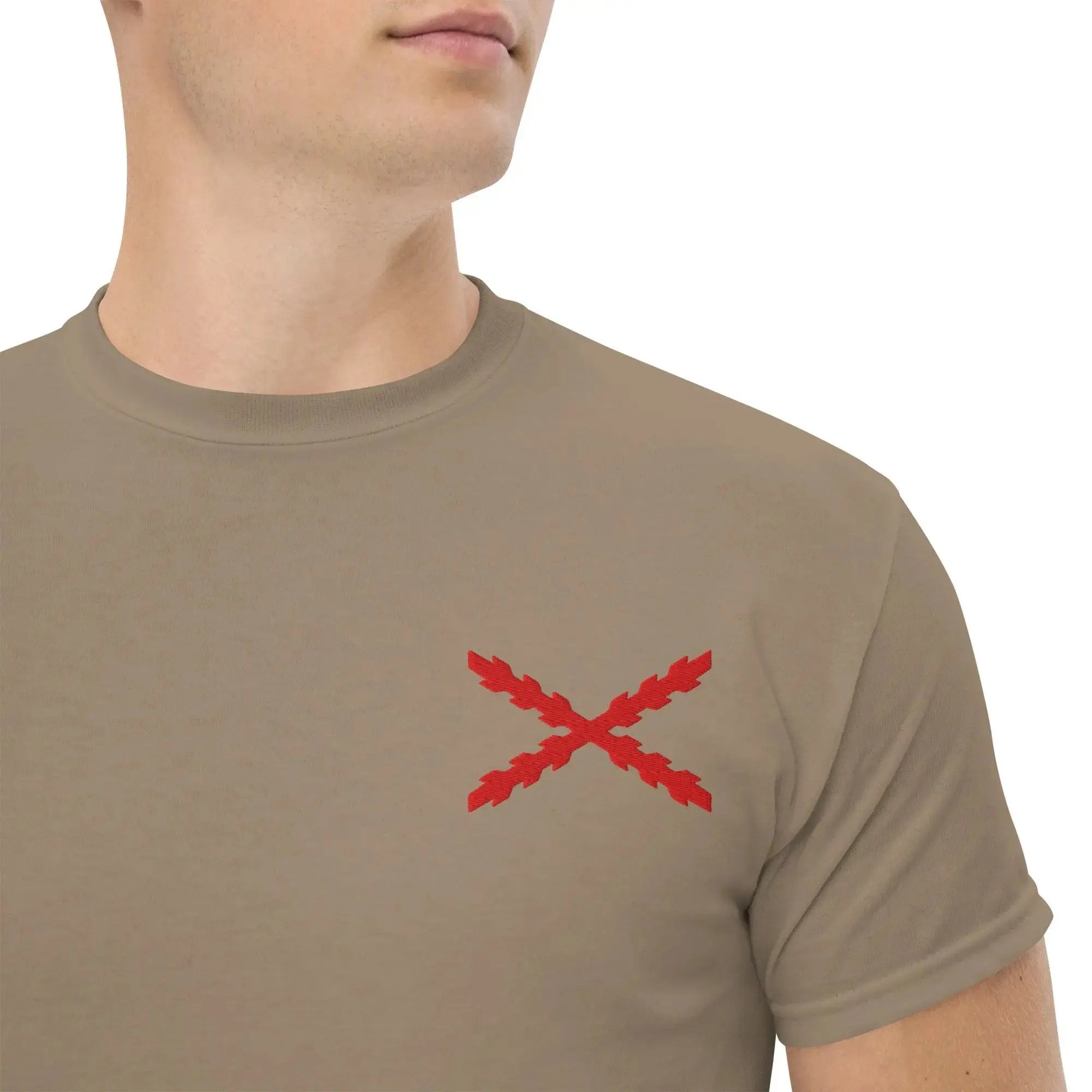 Comprar Camiseta clásica unisex Cruz de Borgoña mediana - Talla L OFERTA La Flamenca de Borgoña Bandera España