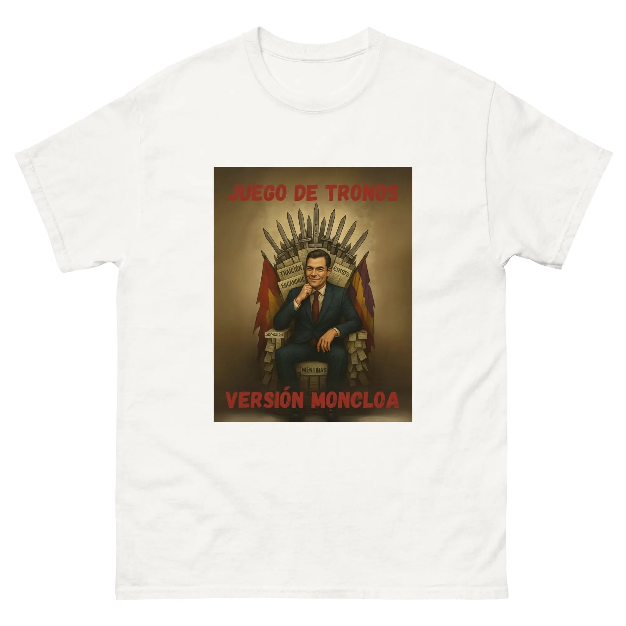 Comprar Camiseta "Juego de Tronos: Versión Moncloa" Bandera España La Flamenca de Borgoña Patricia Muñoz VOX